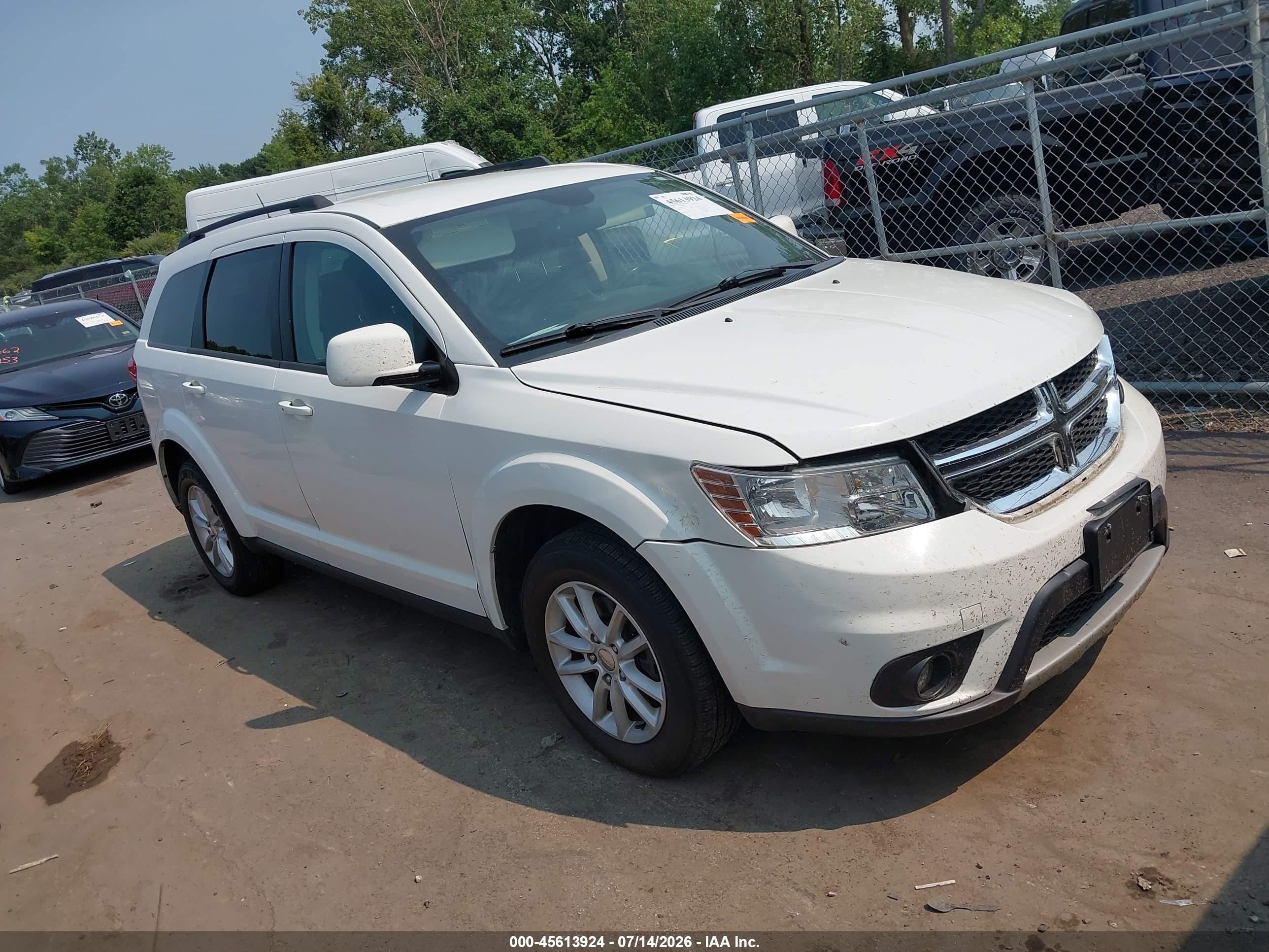 2015 Dodge Journey Sxt White vin: 3C4PDCBG1FT699956