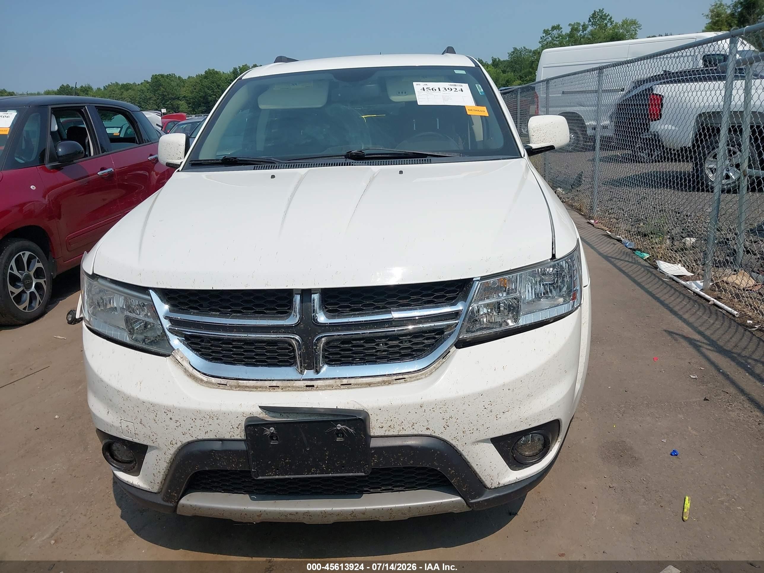 2015 Dodge Journey Sxt White vin: 3C4PDCBG1FT699956