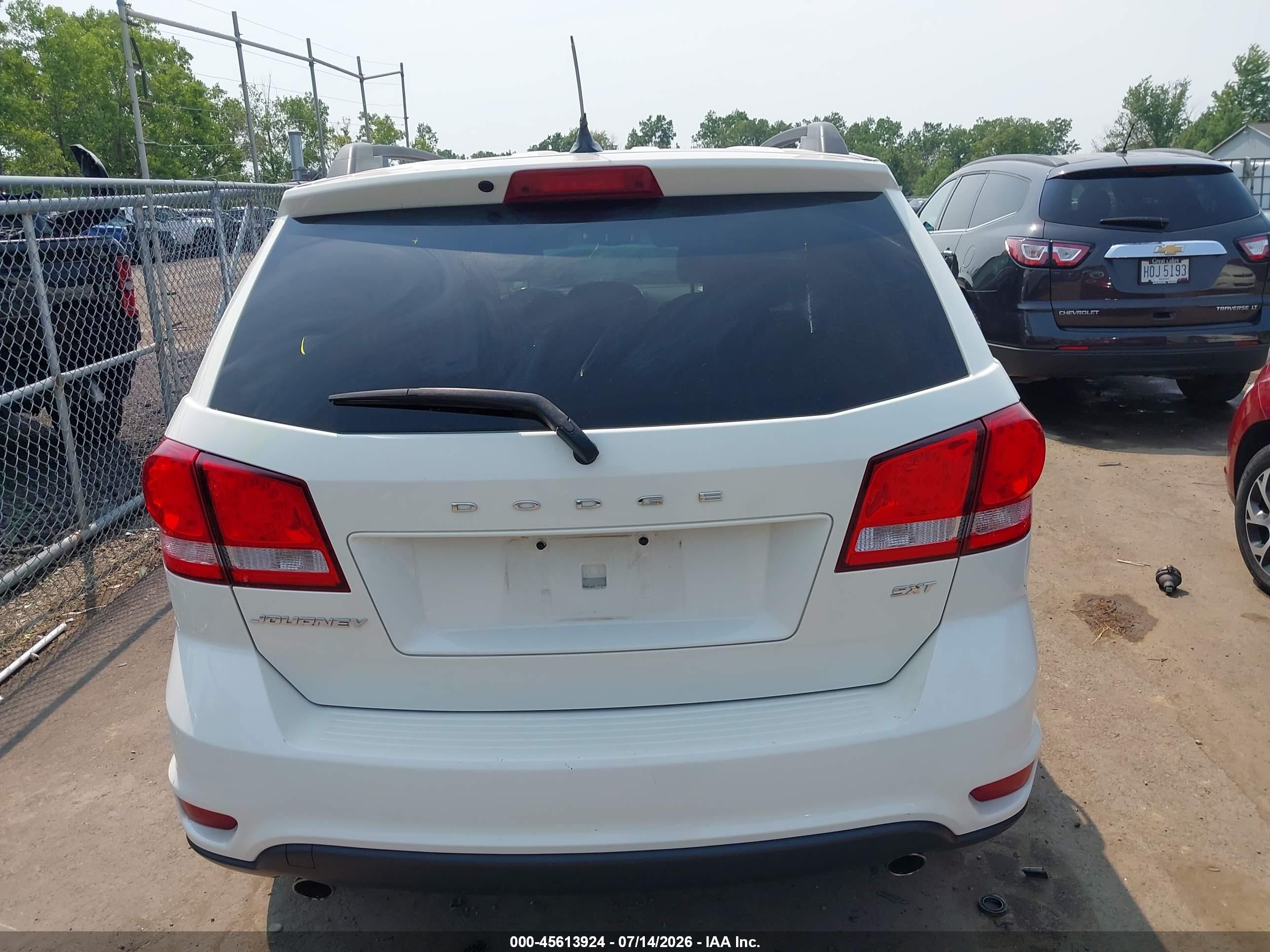2015 Dodge Journey Sxt White vin: 3C4PDCBG1FT699956