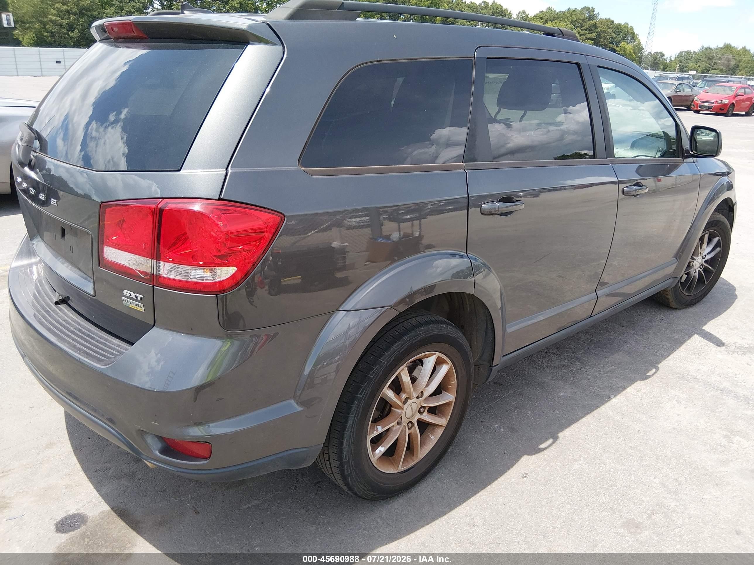 2015 Dodge Journey Sxt Gray vin: 3C4PDCBG1FT718411