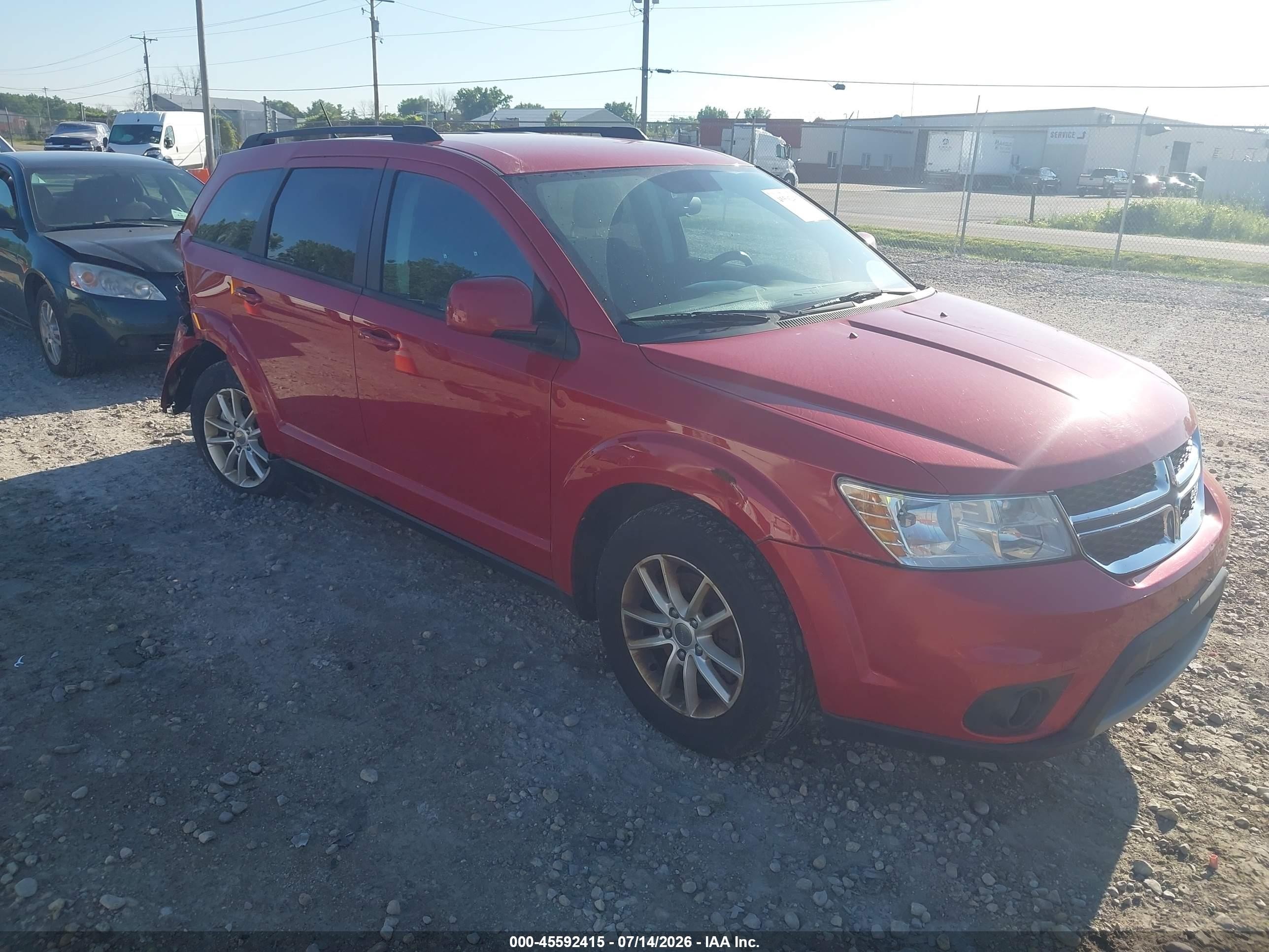 2015 Dodge Journey Sxt Red vin: 3C4PDCBG1FT733913