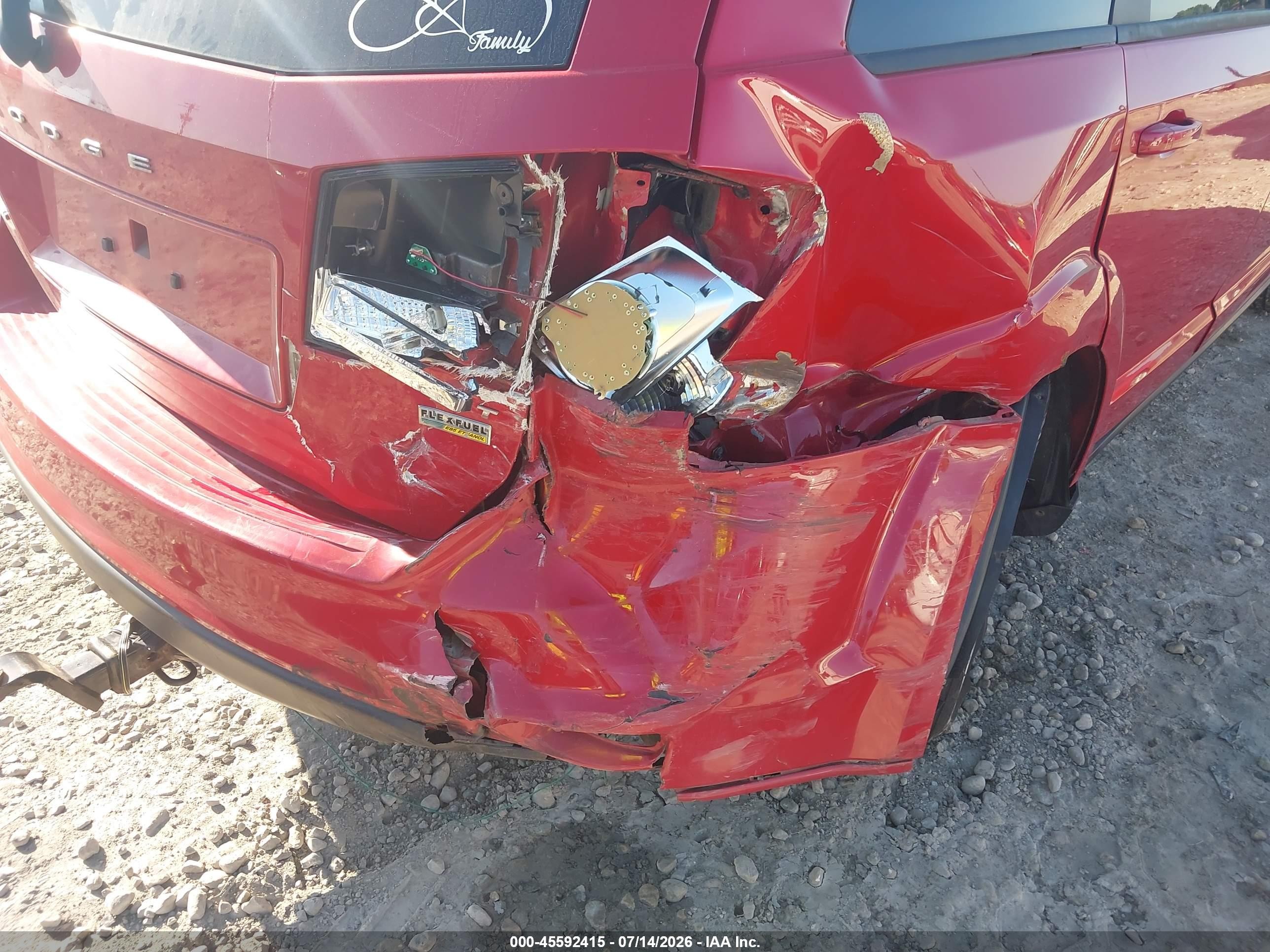 2015 Dodge Journey Sxt Red vin: 3C4PDCBG1FT733913