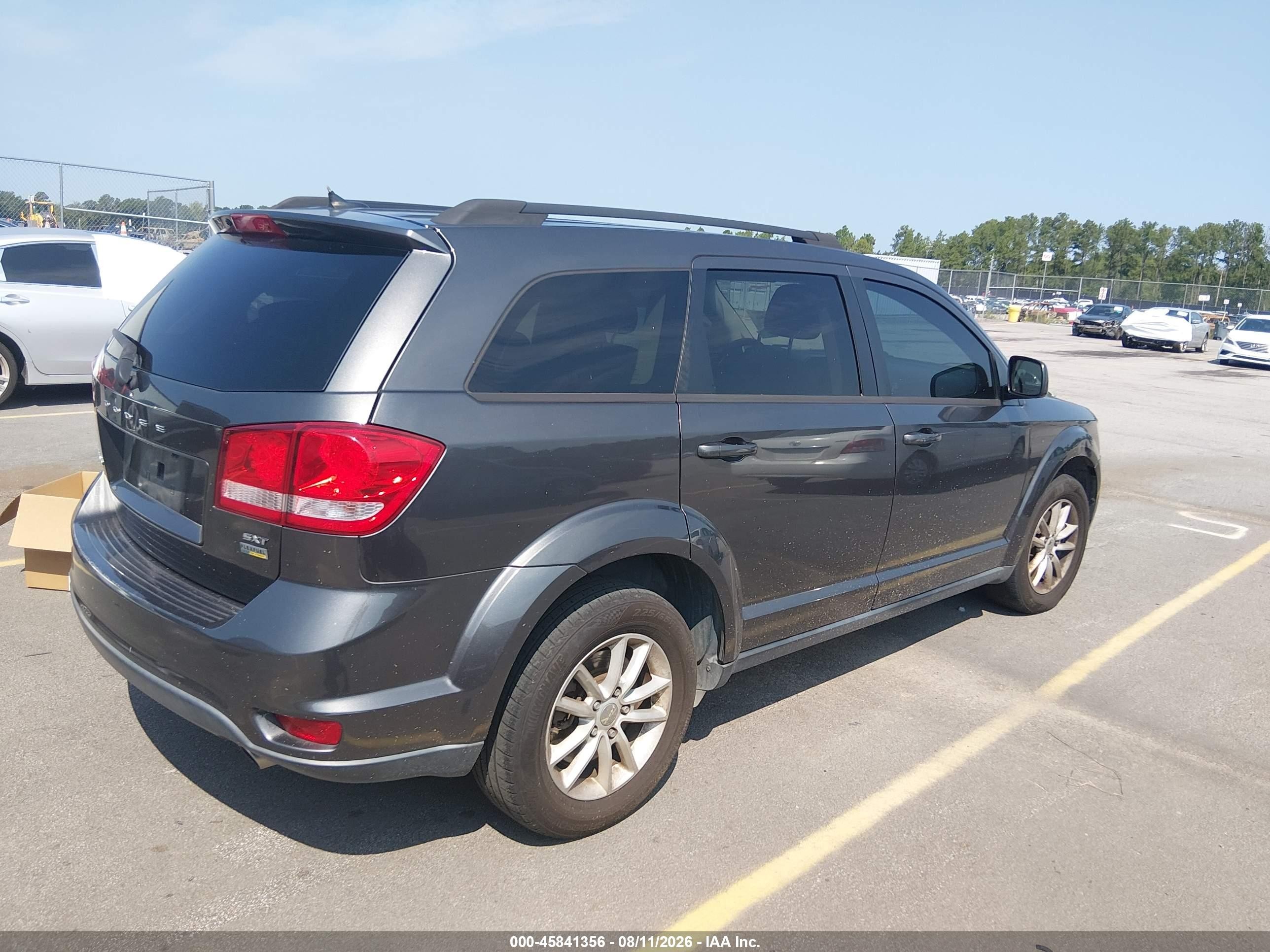 2015 Dodge Journey Sxt Серый vin: 3C4PDCBG1FT743048