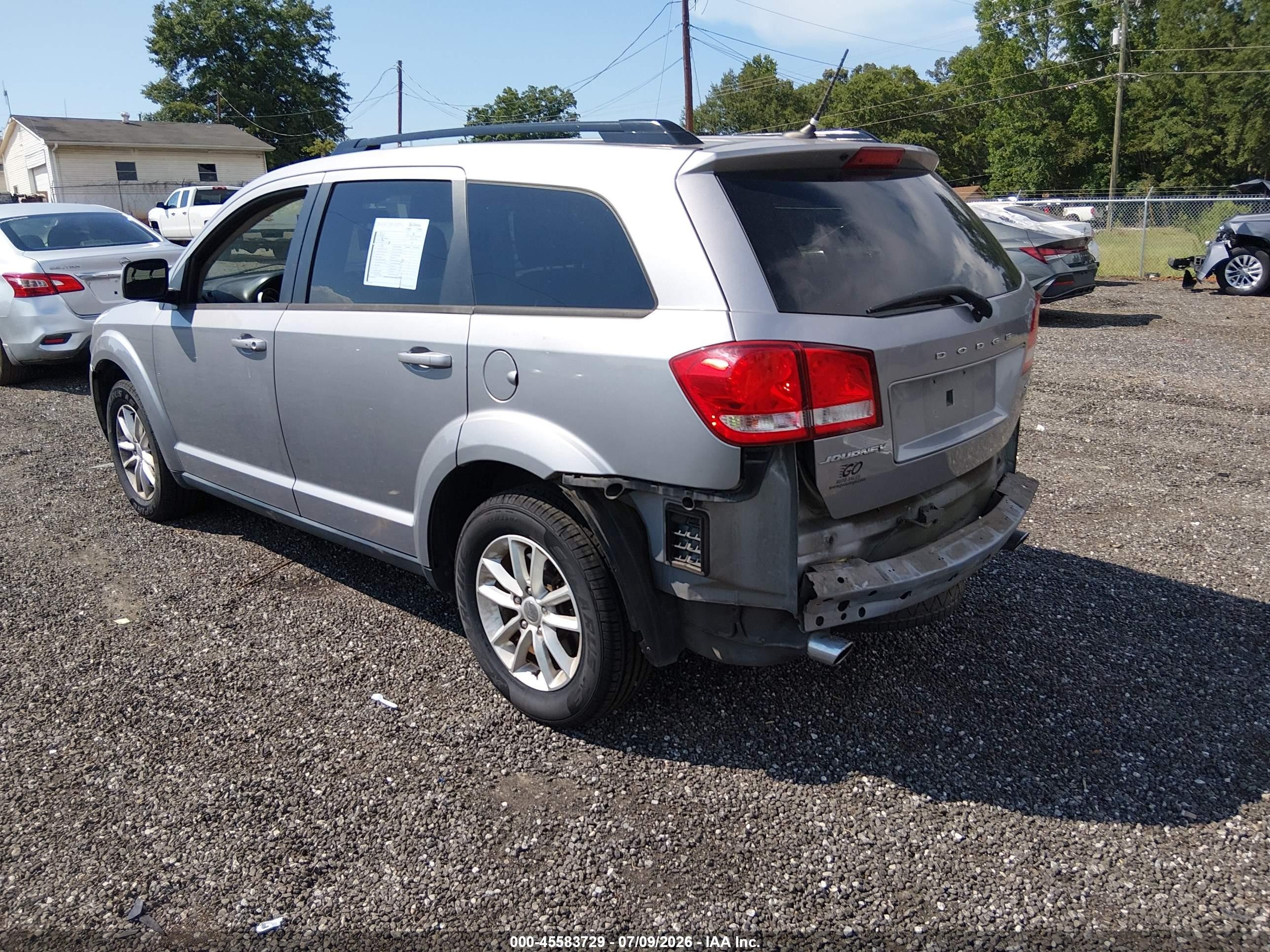 2015 Dodge Journey Sxt Silver vin: 3C4PDCBG1FT743180
