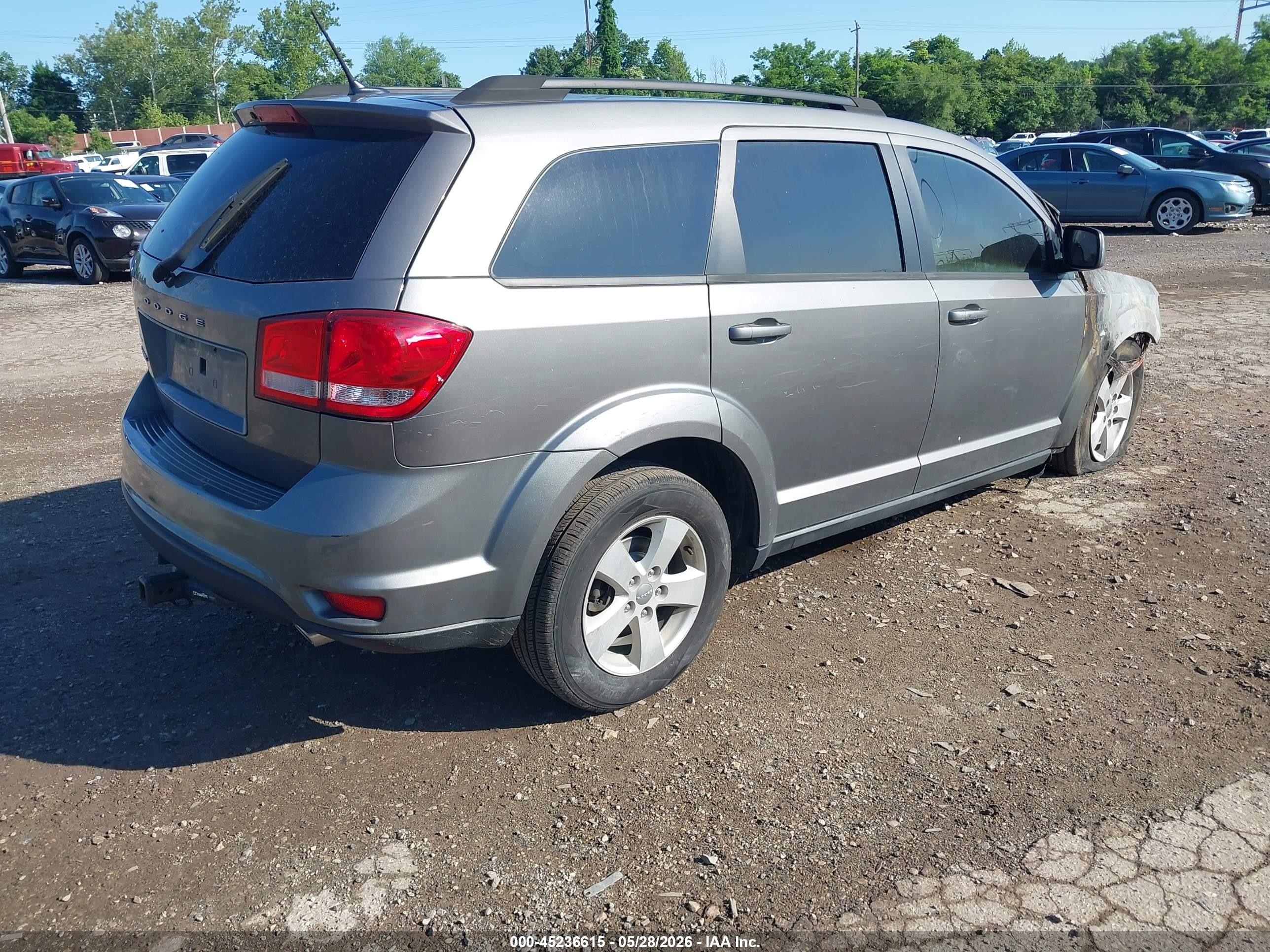 2012 Dodge Journey Sxt Gray vin: 3C4PDCBG2CT153890