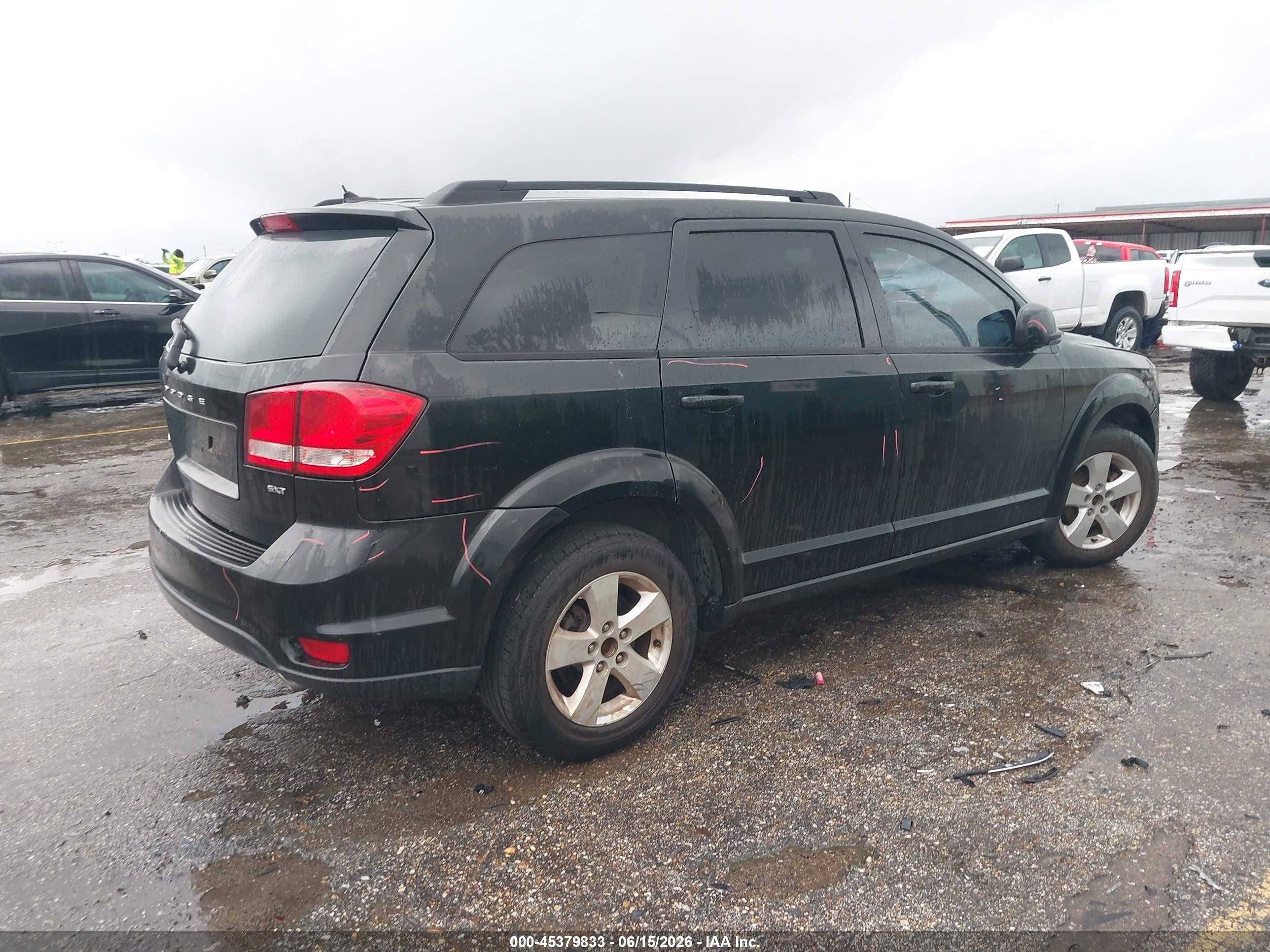 2012 Dodge Journey Sxt Черный vin: 3C4PDCBG2CT207009