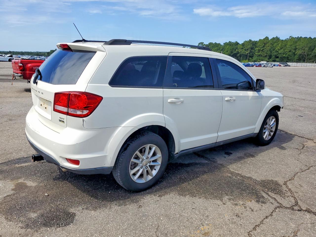 2013 Dodge Journey Sxt White vin: 3C4PDCBG2DT506565