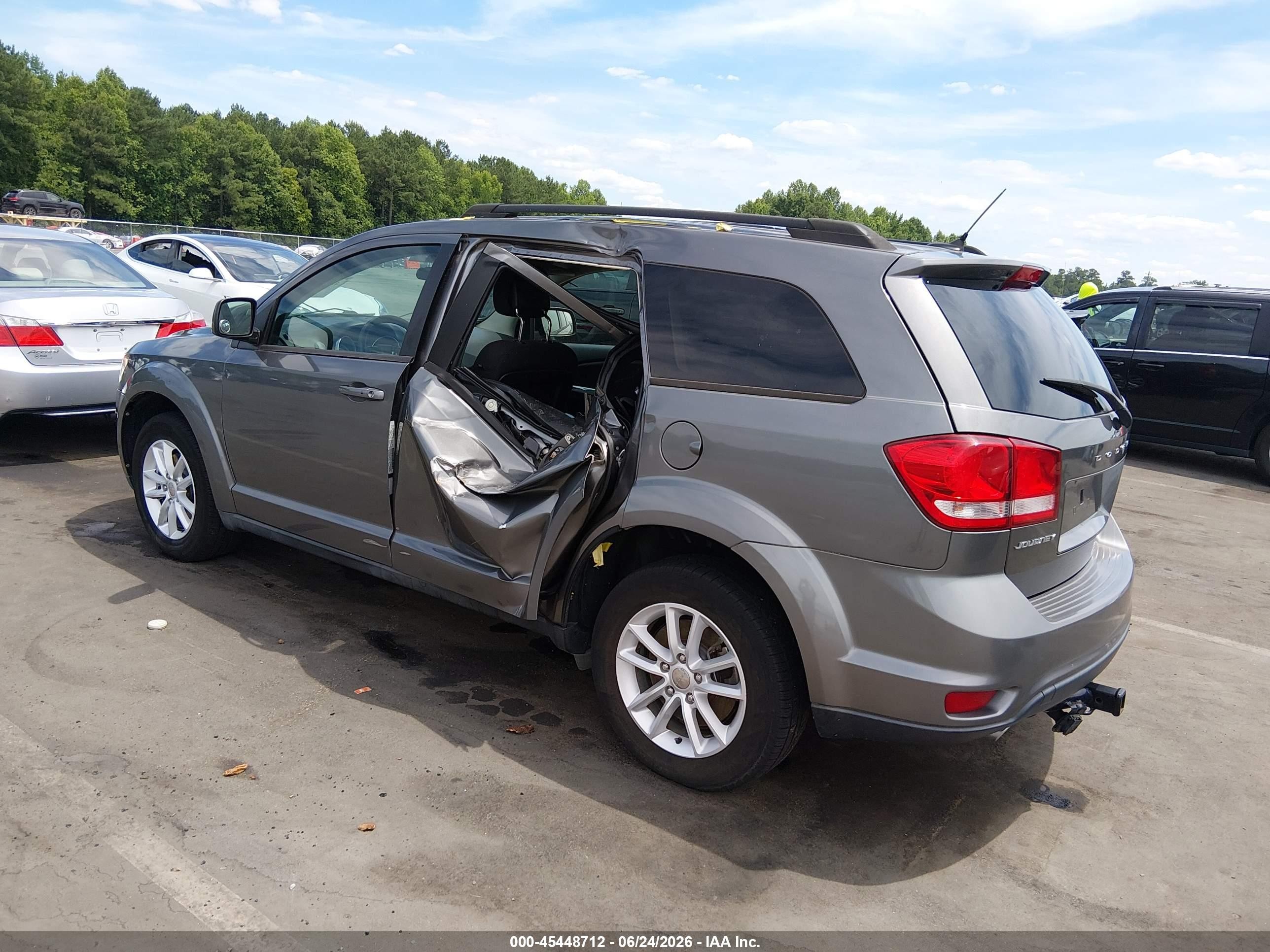 2013 Dodge Journey Sxt Gray vin: 3C4PDCBG2DT526976