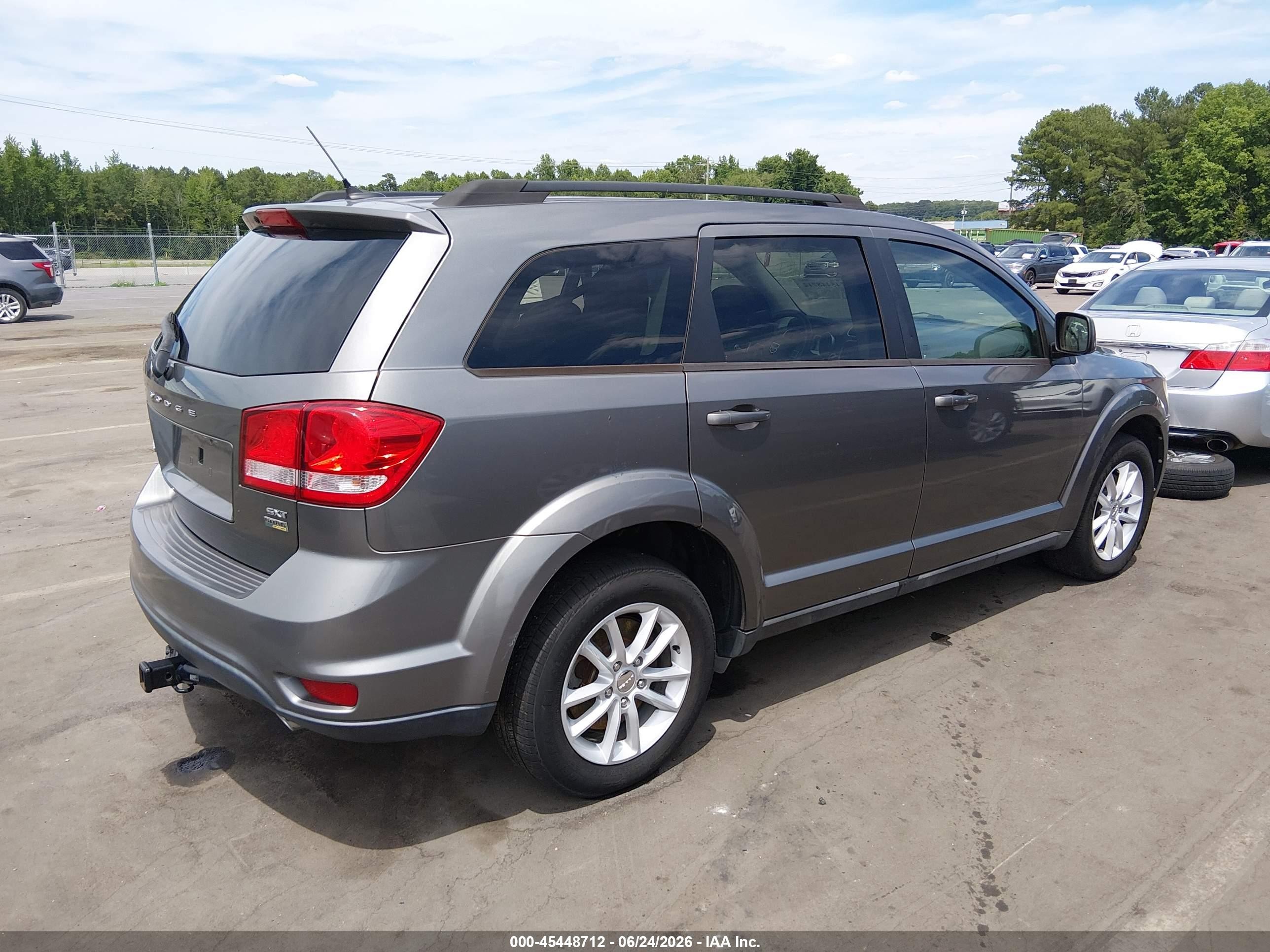 2013 Dodge Journey Sxt Gray vin: 3C4PDCBG2DT526976