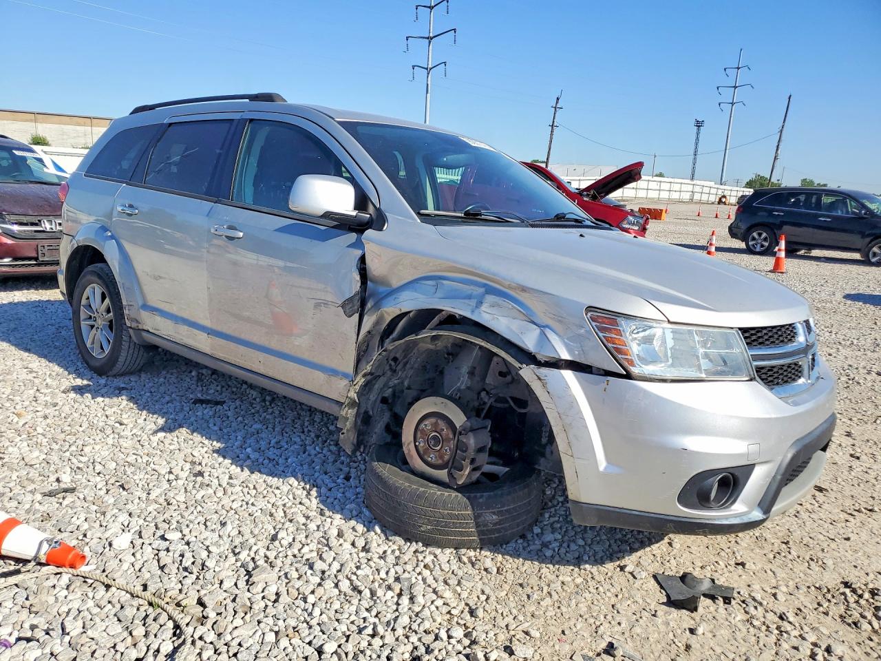 2013 Dodge Journey Sxt Silver vin: 3C4PDCBG2DT563929