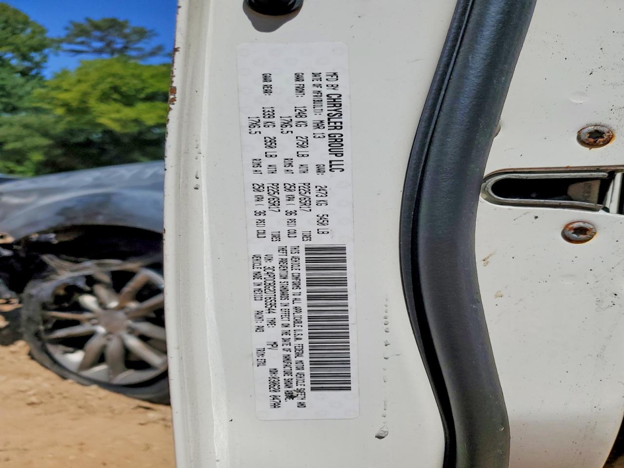 2013 Dodge Journey Sxt White vin: 3C4PDCBG2DT659544