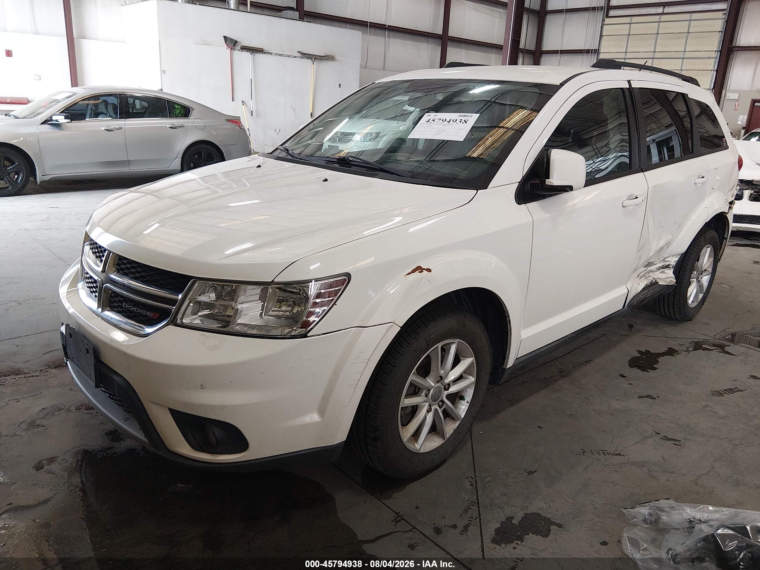 2013 Dodge Journey Sxt White vin: 3C4PDCBG2DT660726