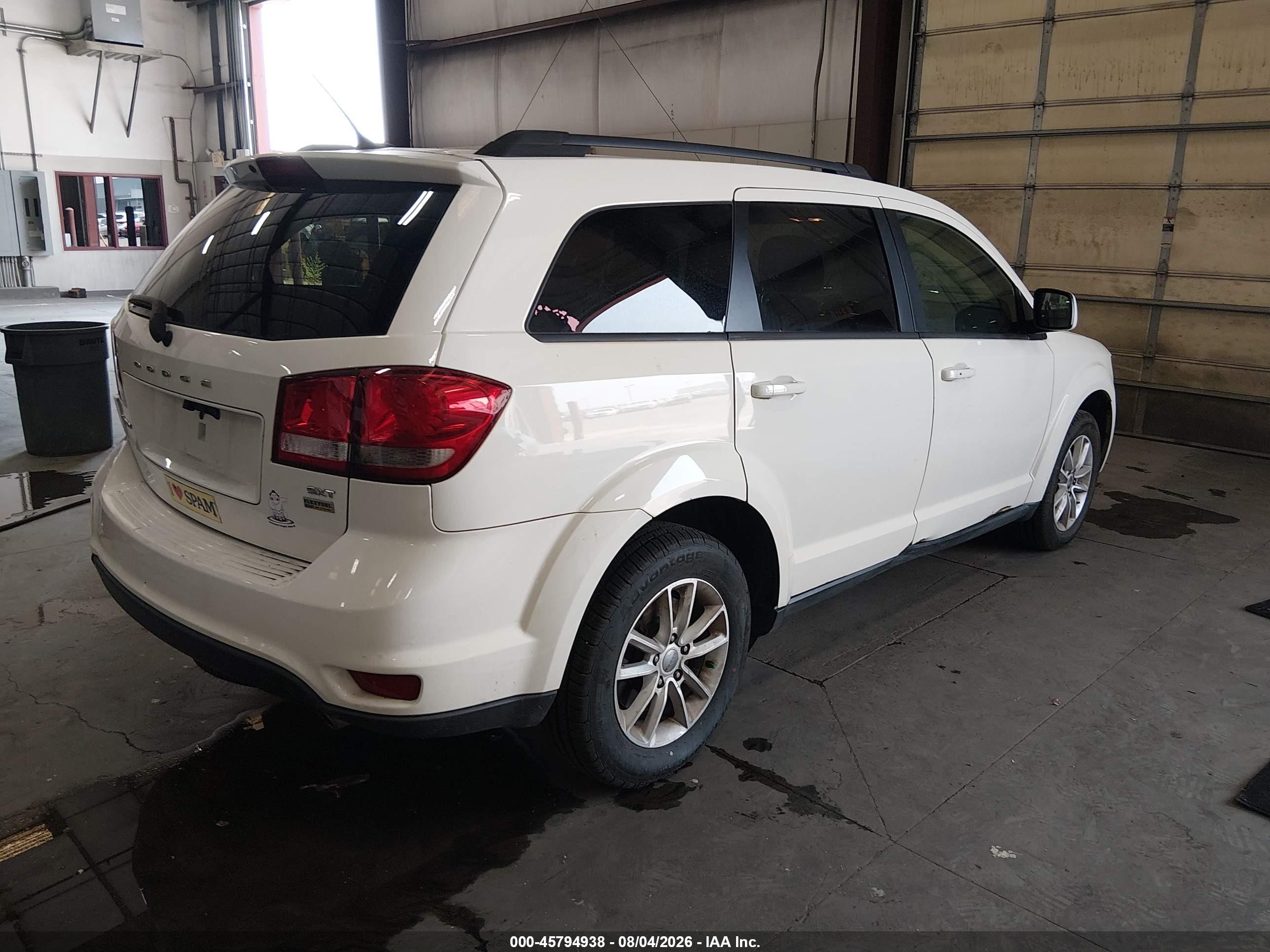 2013 Dodge Journey Sxt White vin: 3C4PDCBG2DT660726