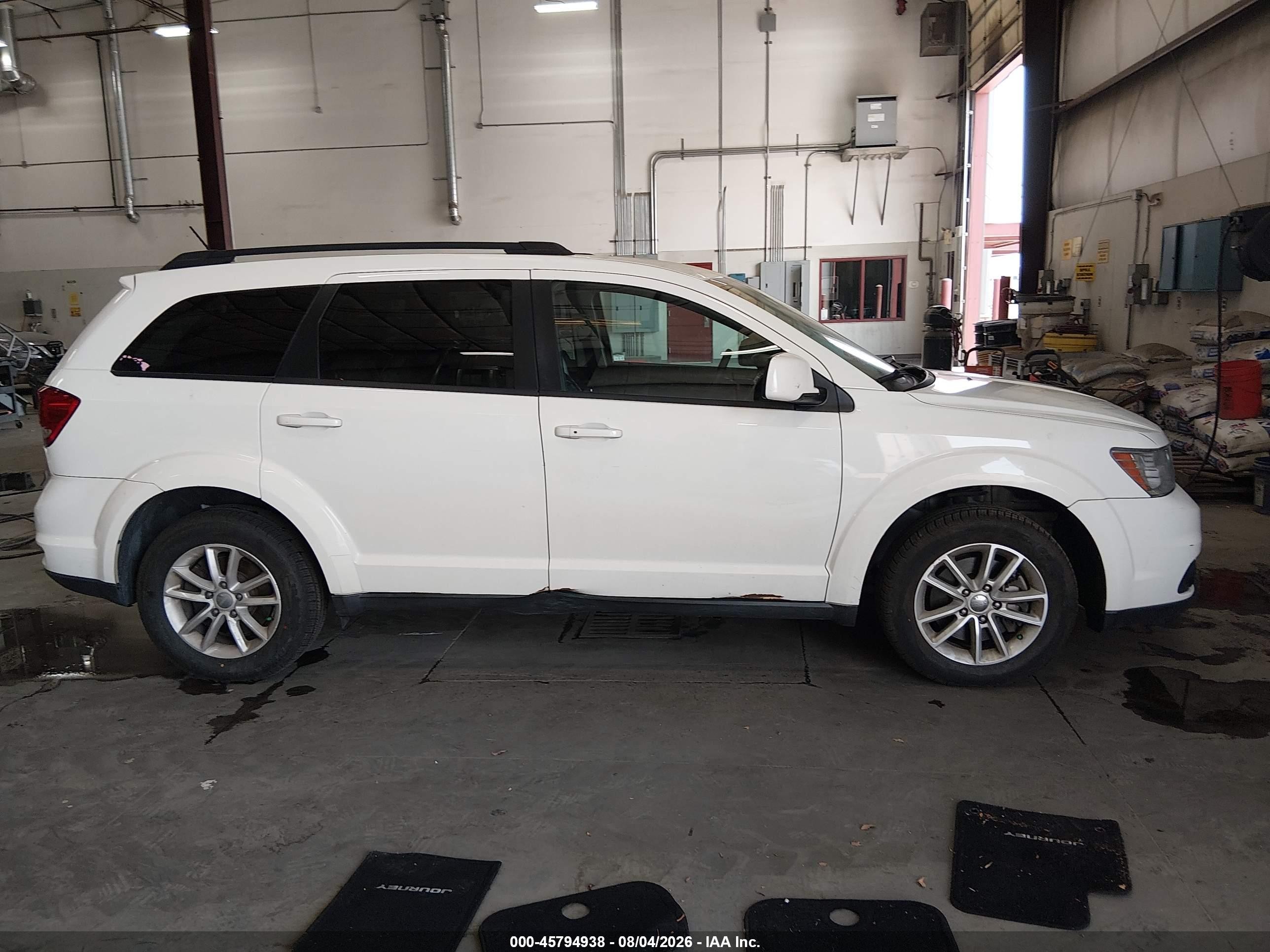 2013 Dodge Journey Sxt White vin: 3C4PDCBG2DT660726