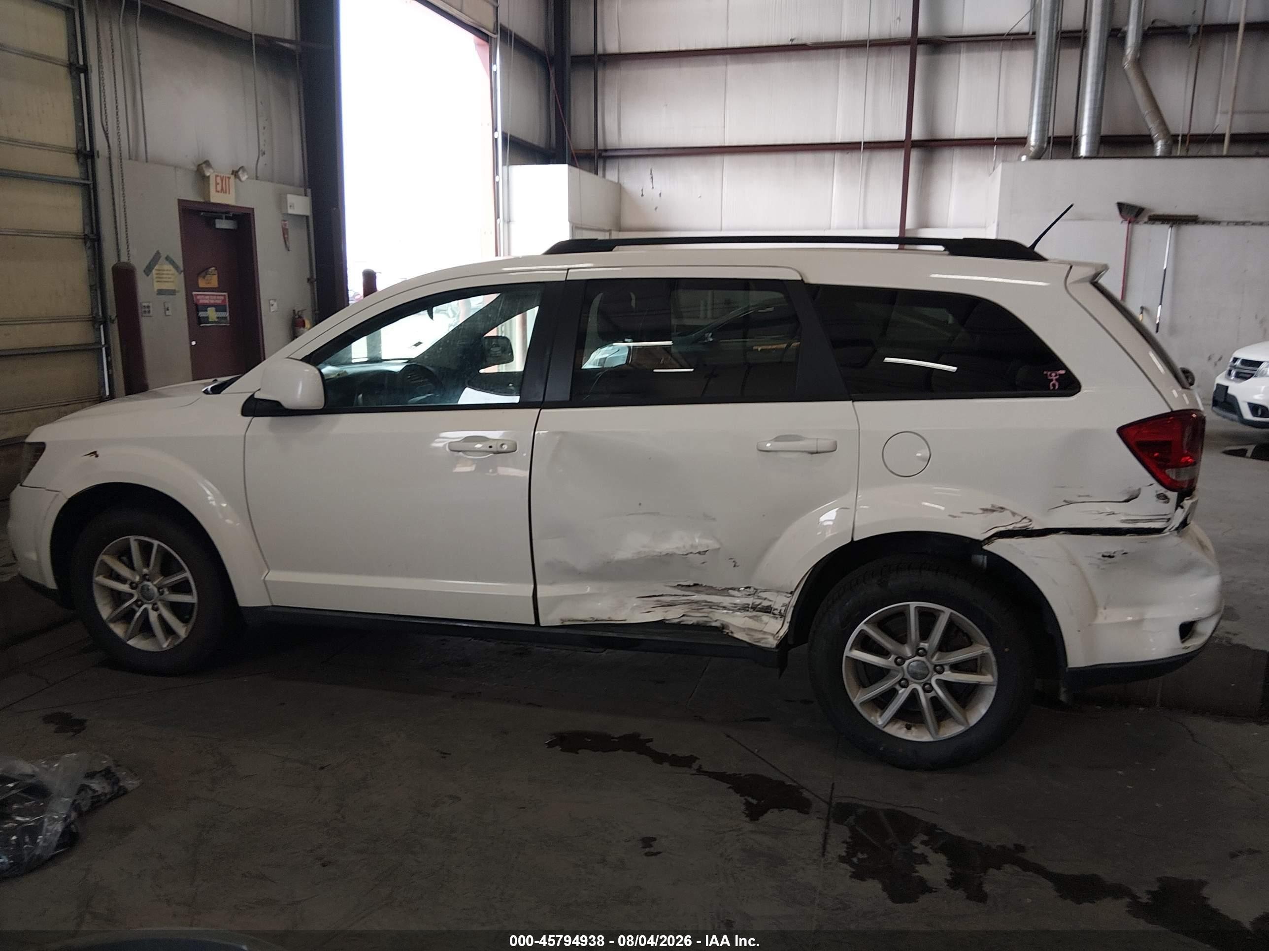 2013 Dodge Journey Sxt White vin: 3C4PDCBG2DT660726