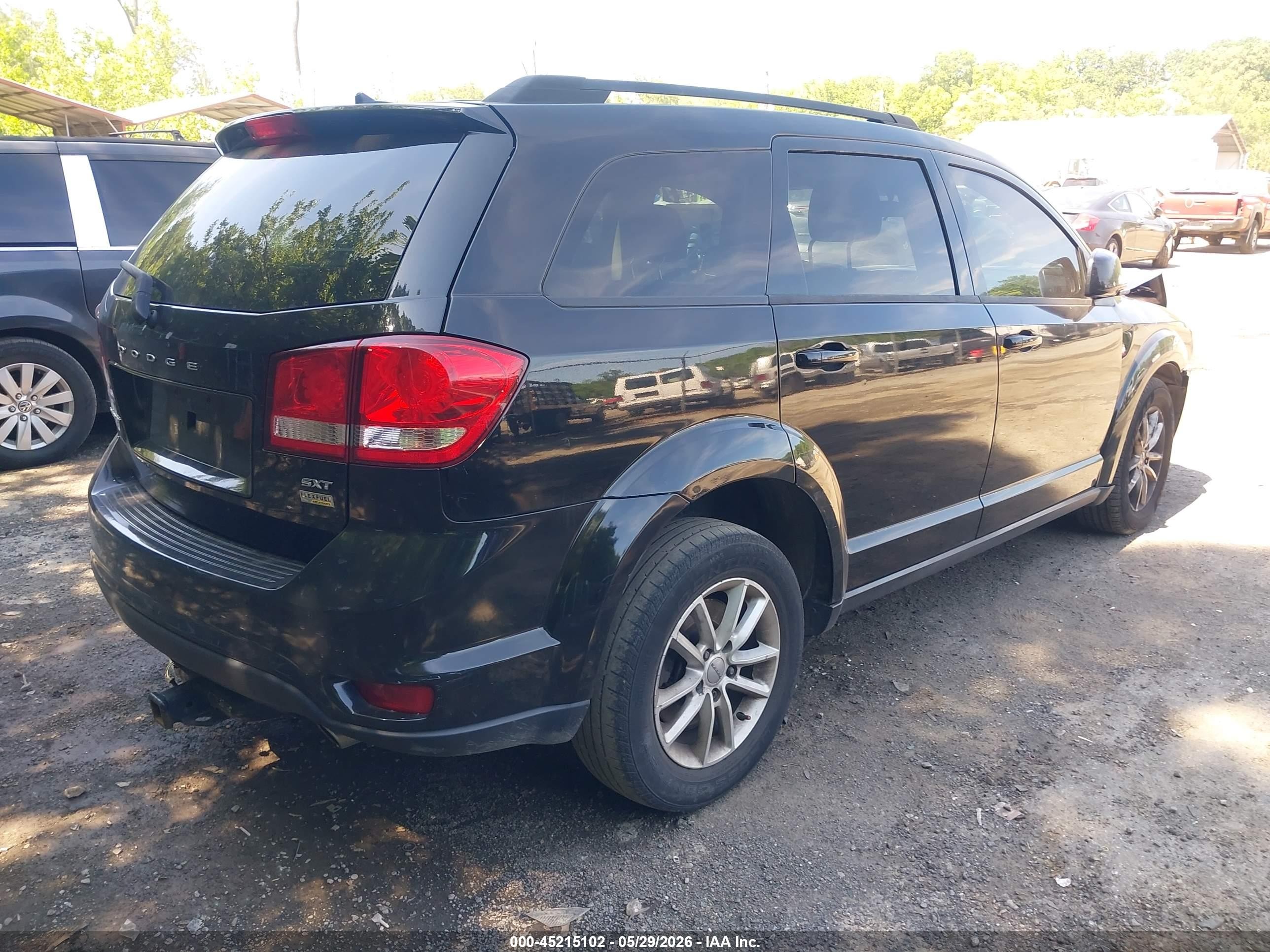 2014 Dodge Journey Sxt Черный vin: 3C4PDCBG2ET115160