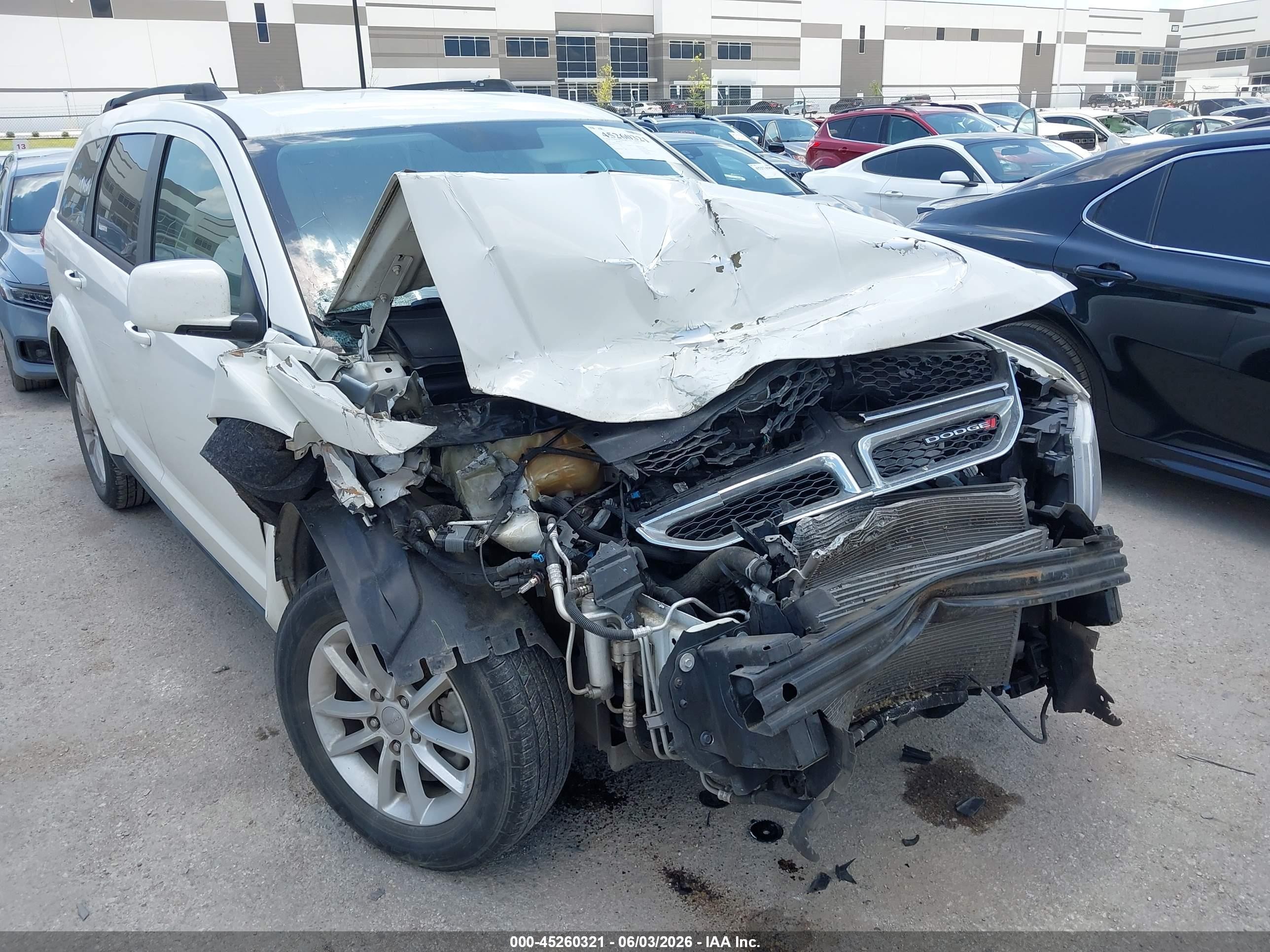 2014 Dodge Journey Sxt White vin: 3C4PDCBG2ET192353