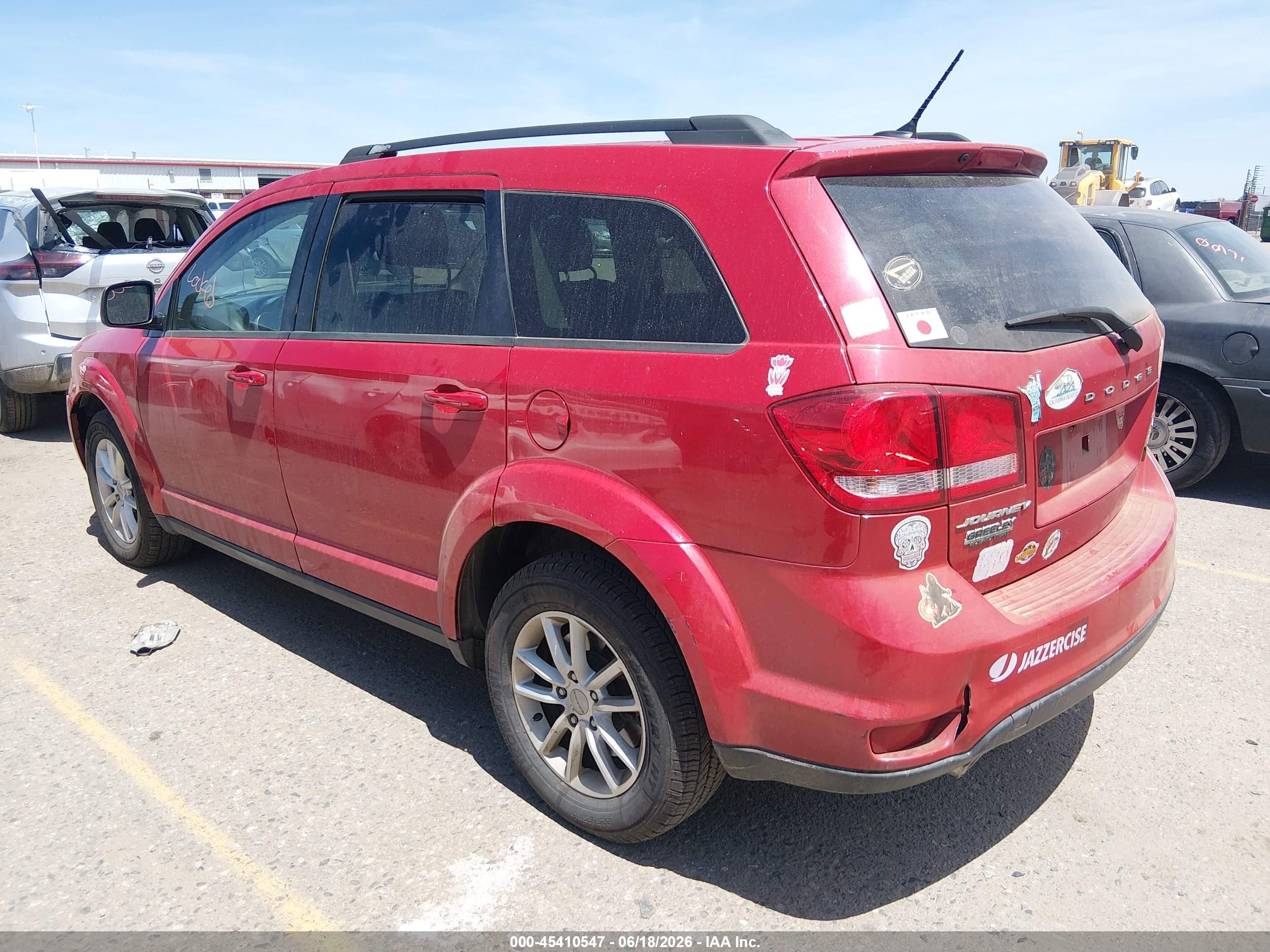 2014 Dodge Journey Sxt Красный vin: 3C4PDCBG2ET270713