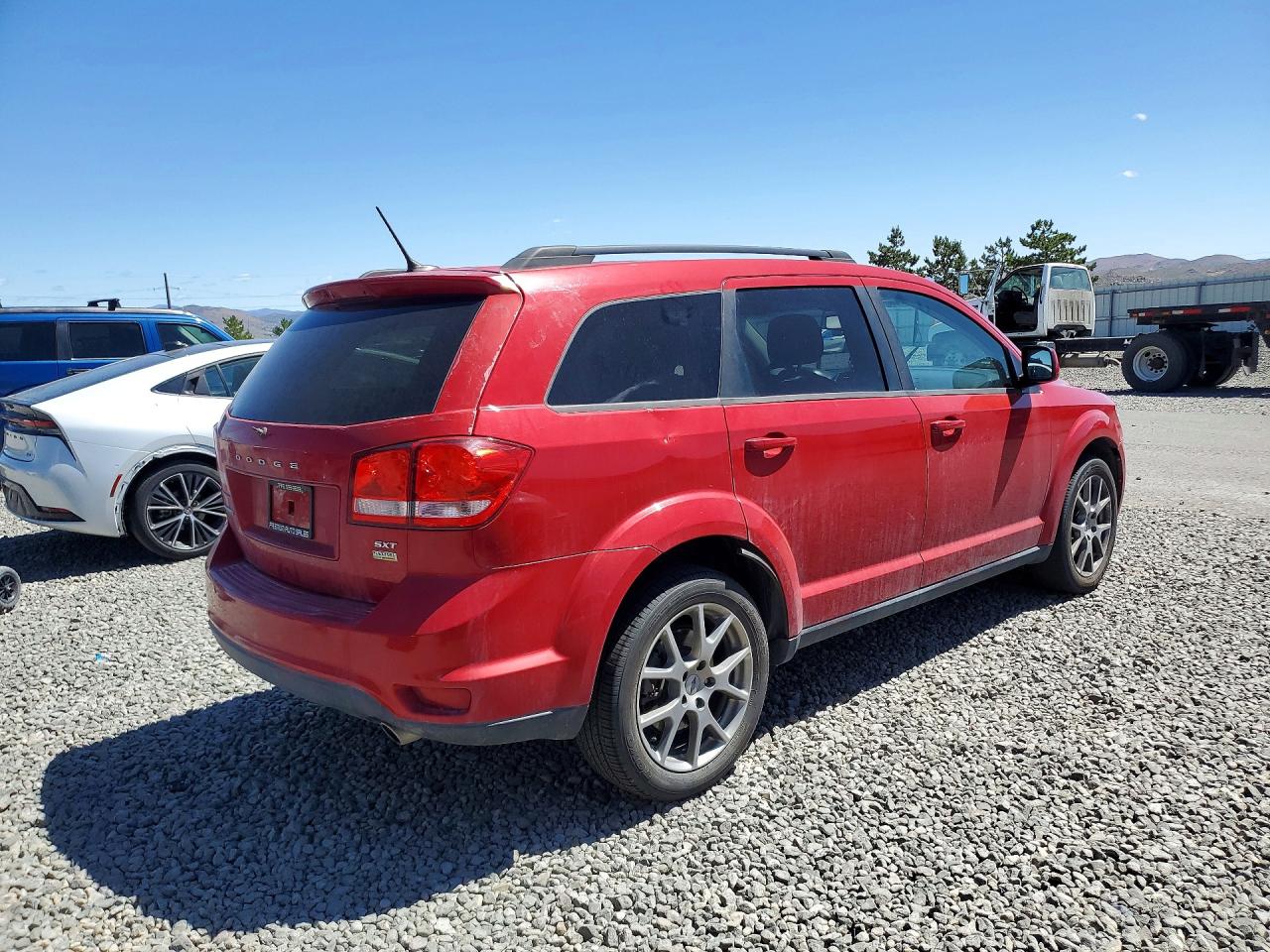 2014 Dodge Journey Sxt Red vin: 3C4PDCBG2ET313558
