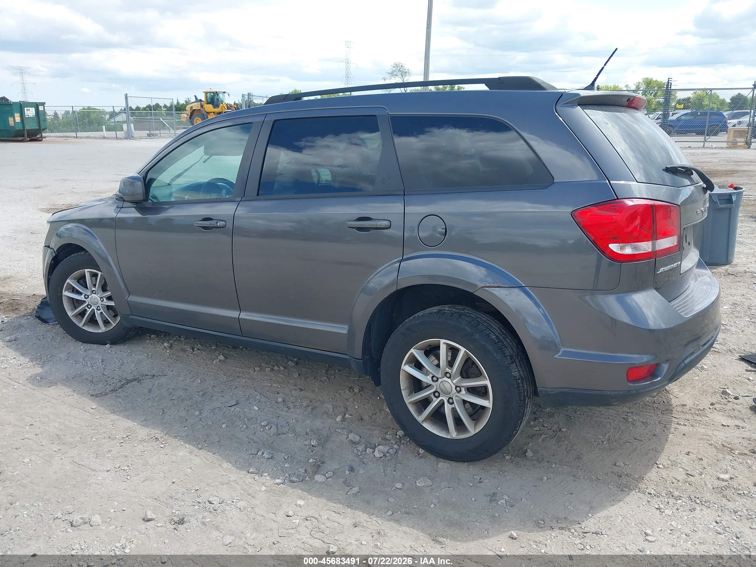 2015 Dodge Journey Sxt Gray vin: 3C4PDCBG2FT586999