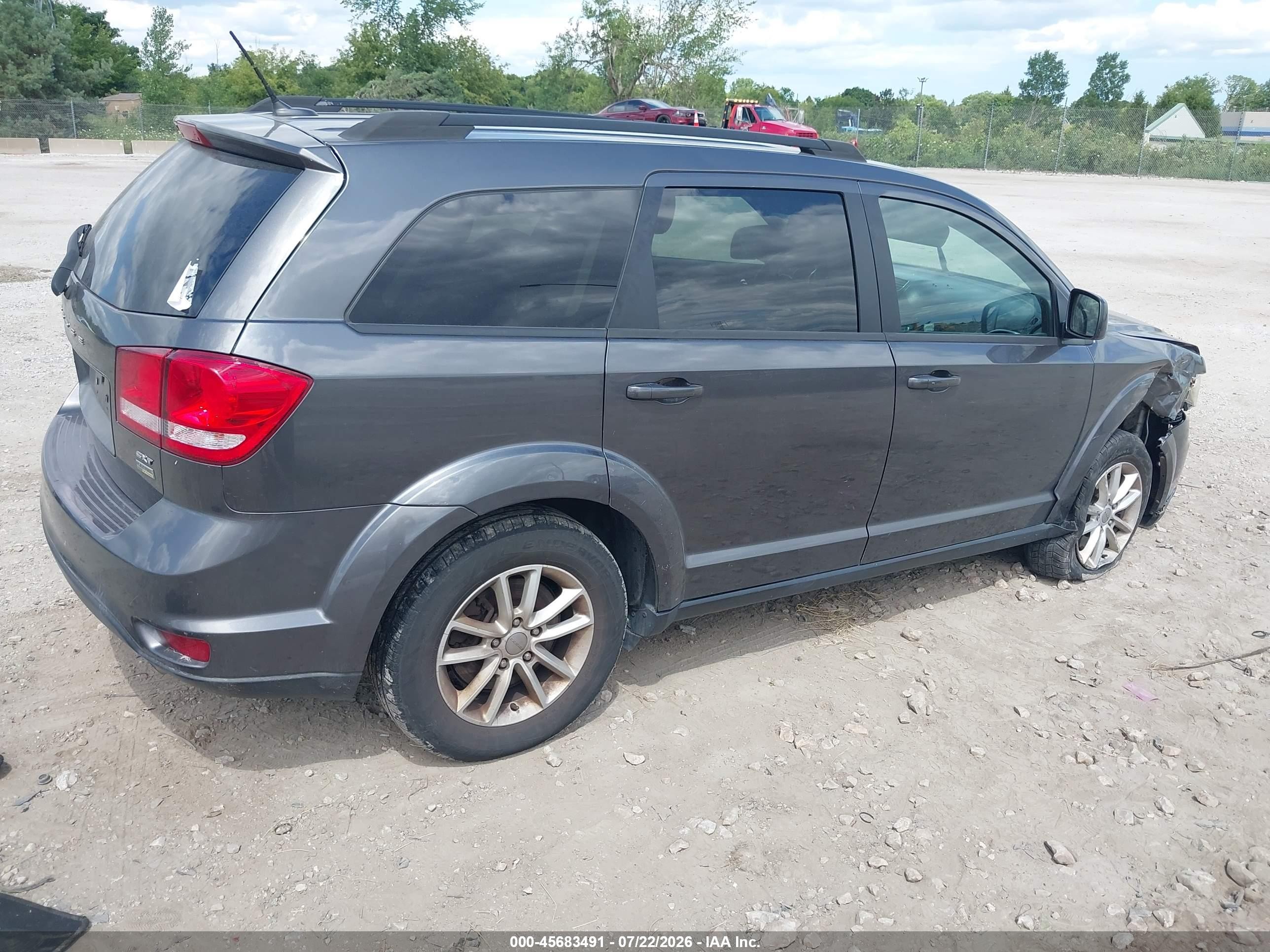 2015 Dodge Journey Sxt Gray vin: 3C4PDCBG2FT586999