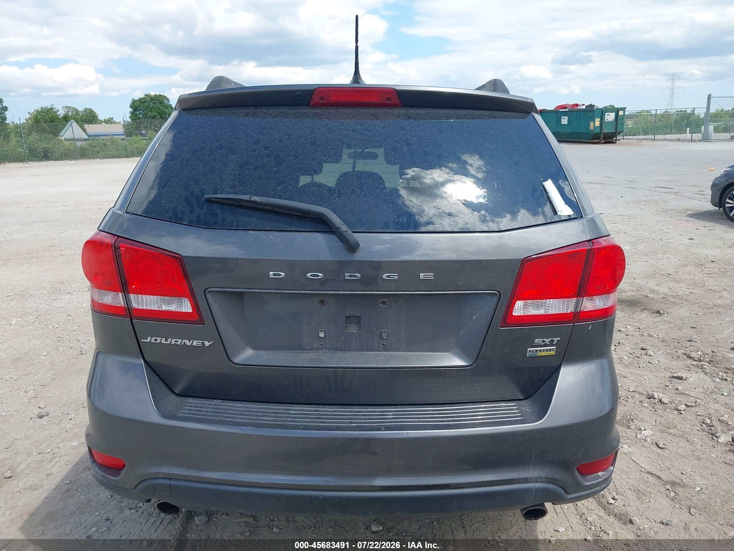 2015 Dodge Journey Sxt Gray vin: 3C4PDCBG2FT586999