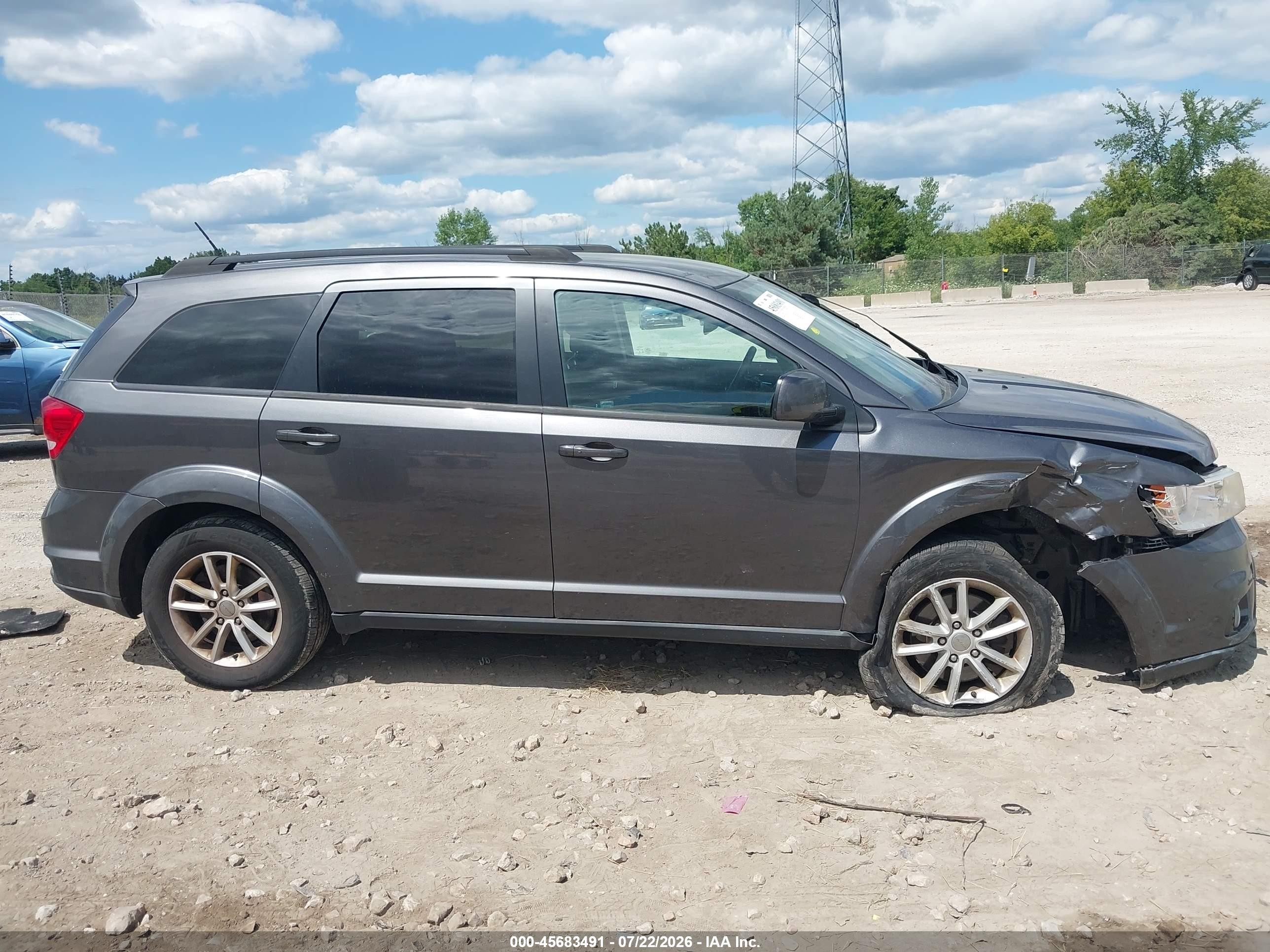 2015 Dodge Journey Sxt Gray vin: 3C4PDCBG2FT586999