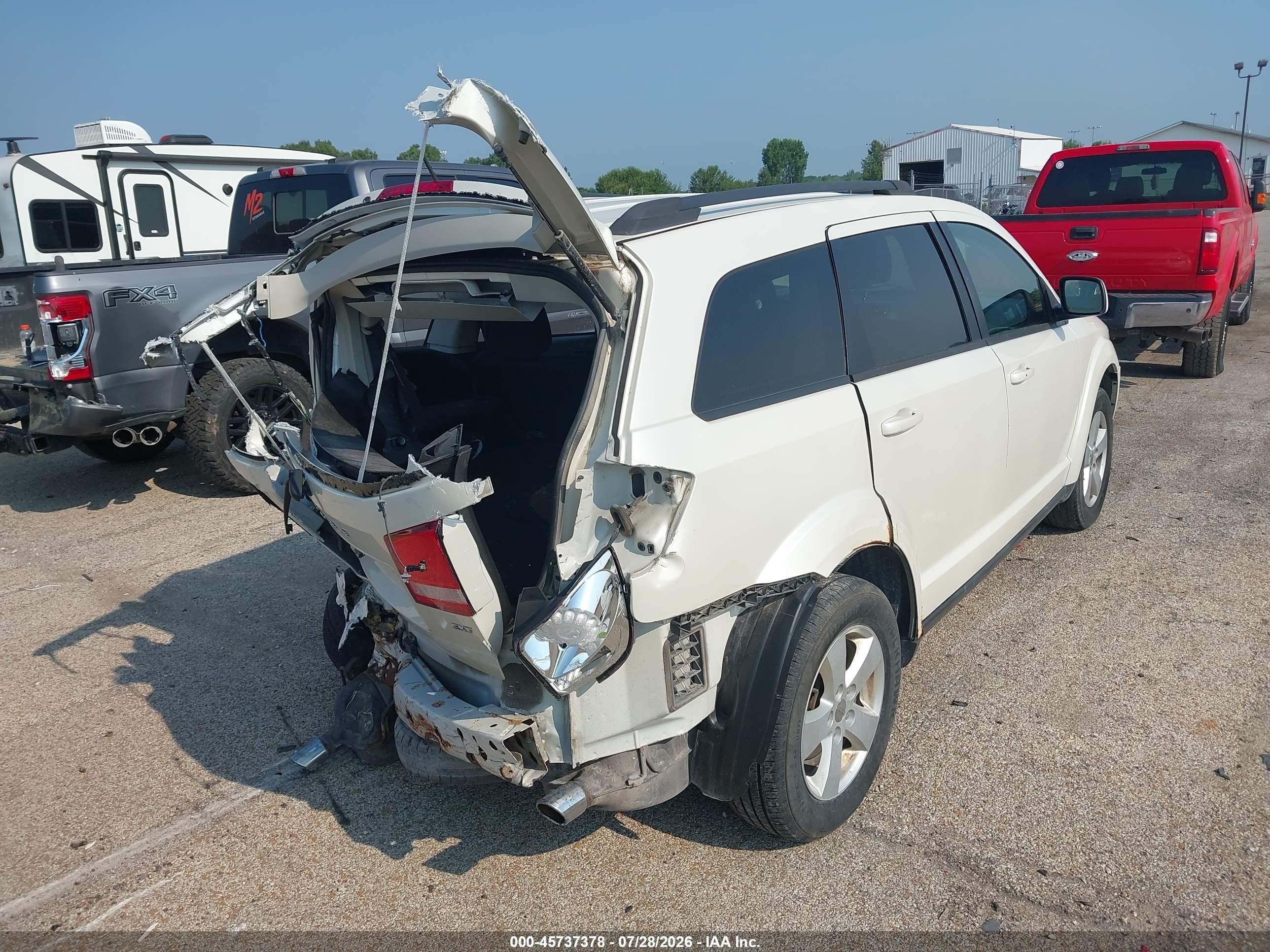 2012 Dodge Journey Sxt White vin: 3C4PDCBG3CT256669