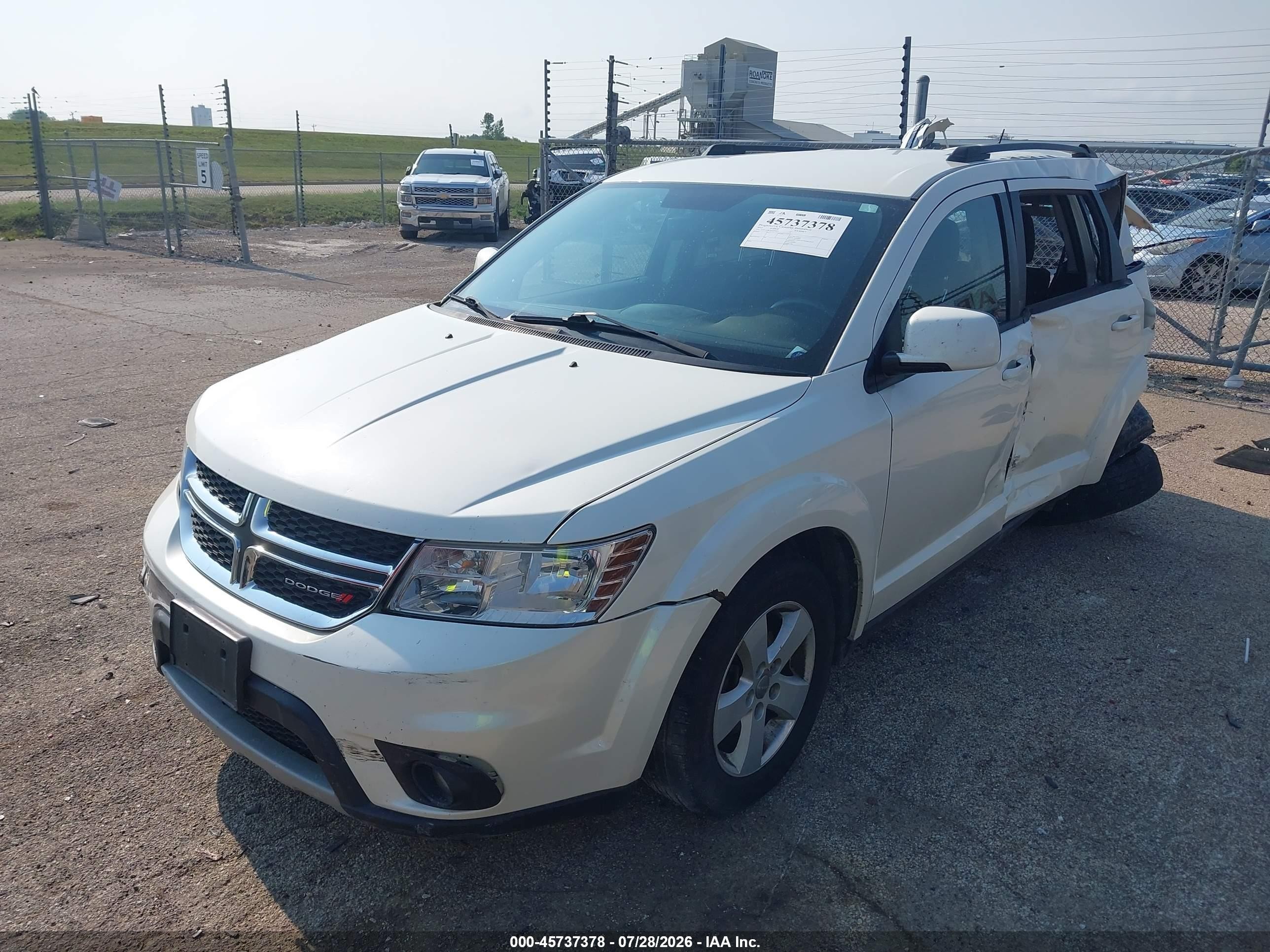 2012 Dodge Journey Sxt White vin: 3C4PDCBG3CT256669