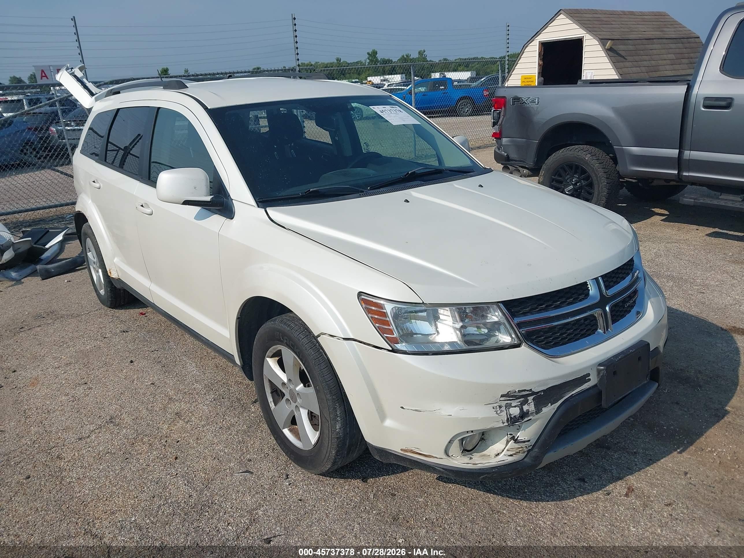 2012 Dodge Journey Sxt White vin: 3C4PDCBG3CT256669