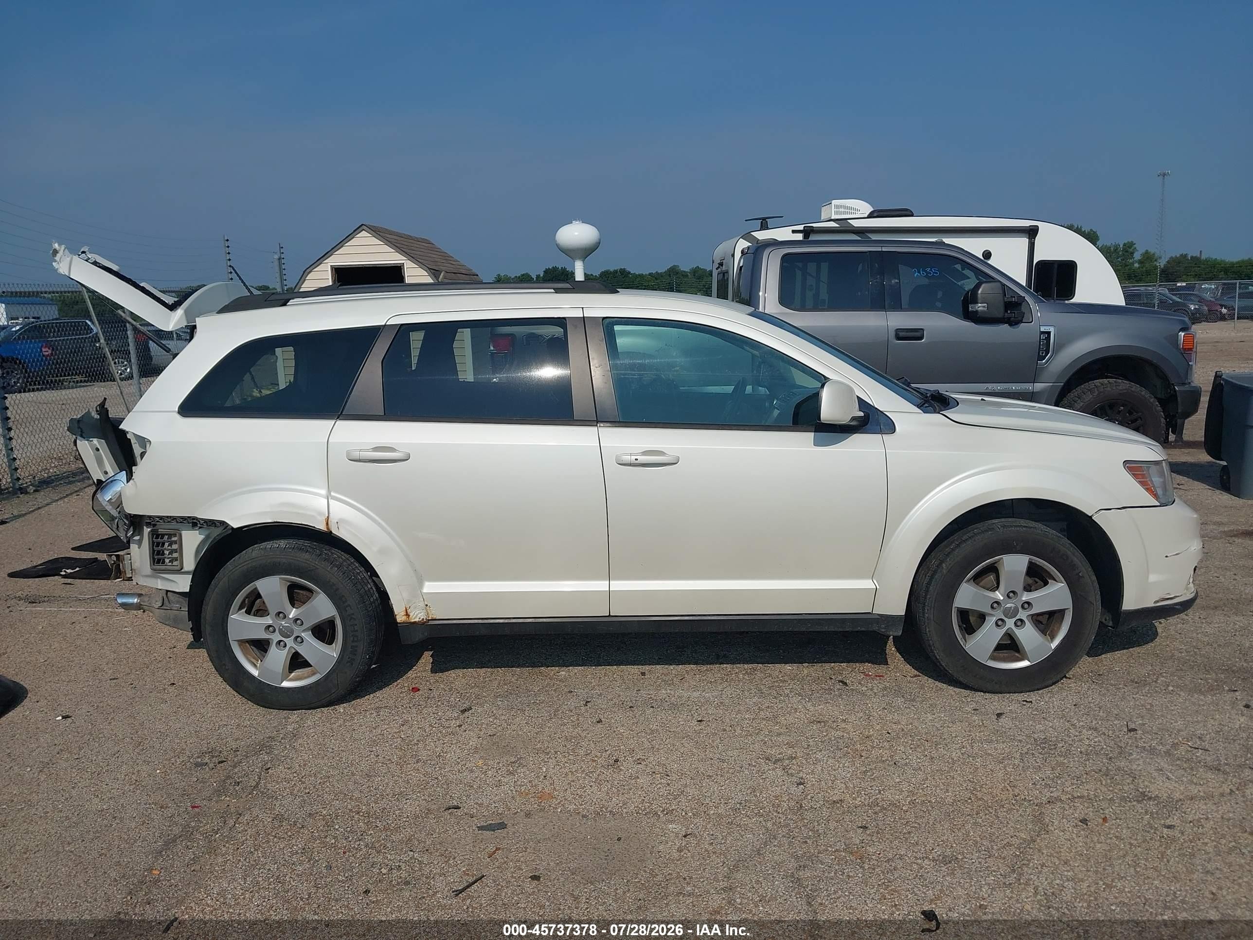 2012 Dodge Journey Sxt White vin: 3C4PDCBG3CT256669