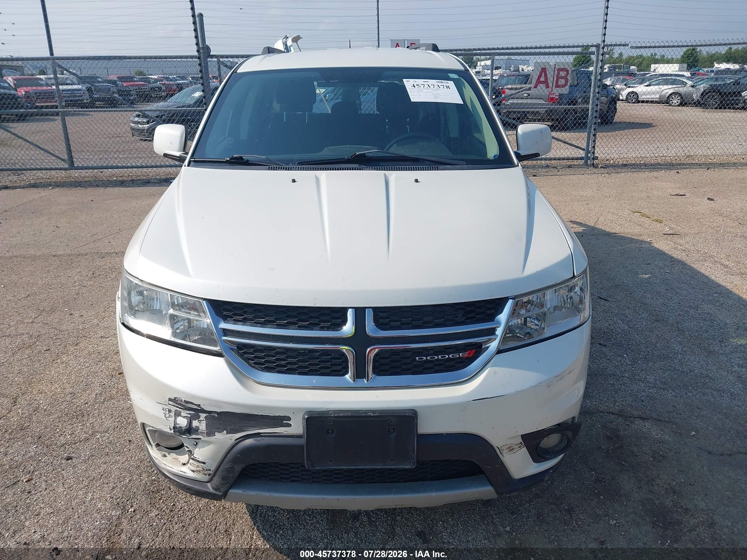 2012 Dodge Journey Sxt White vin: 3C4PDCBG3CT256669