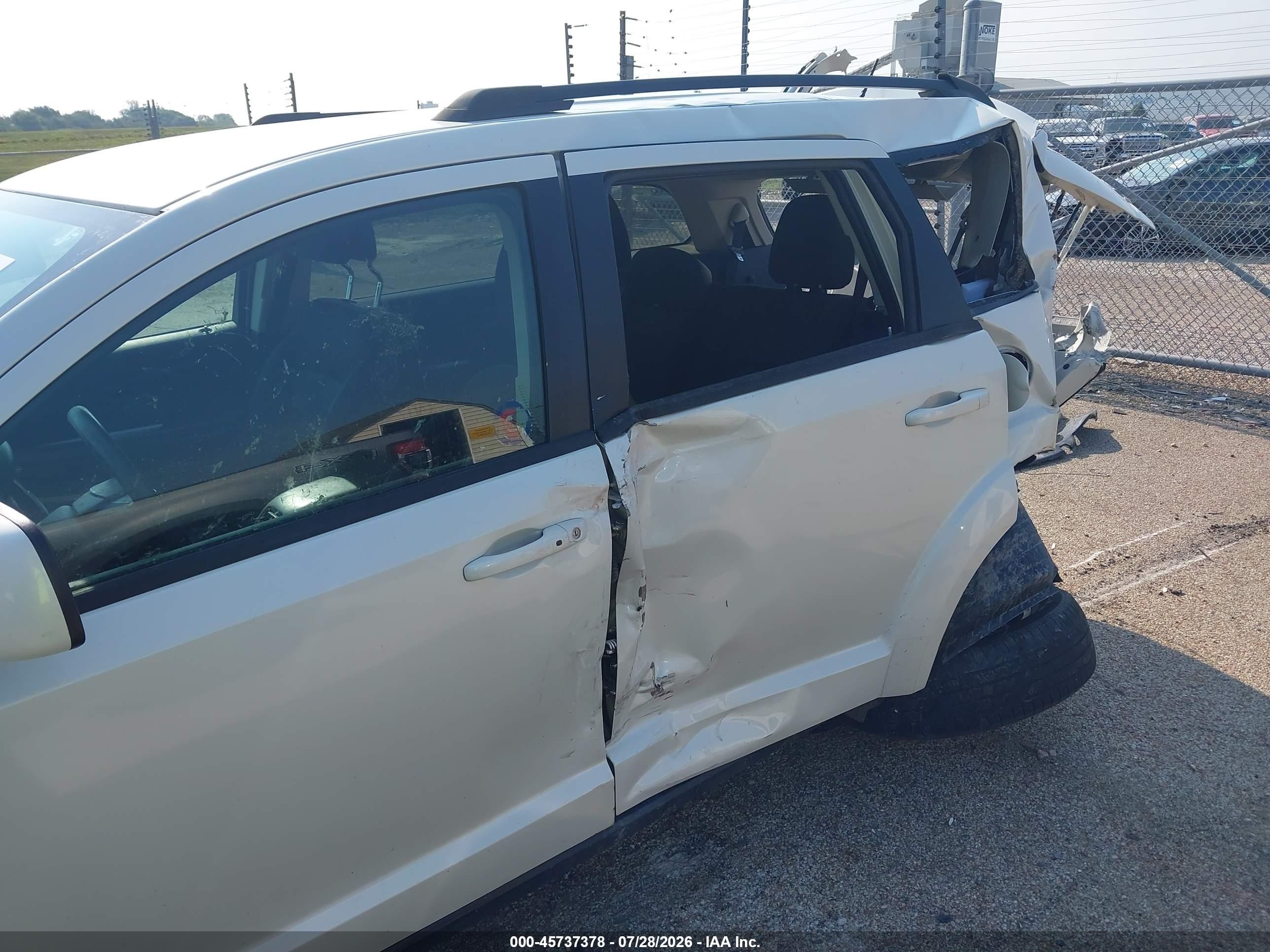 2012 Dodge Journey Sxt White vin: 3C4PDCBG3CT256669