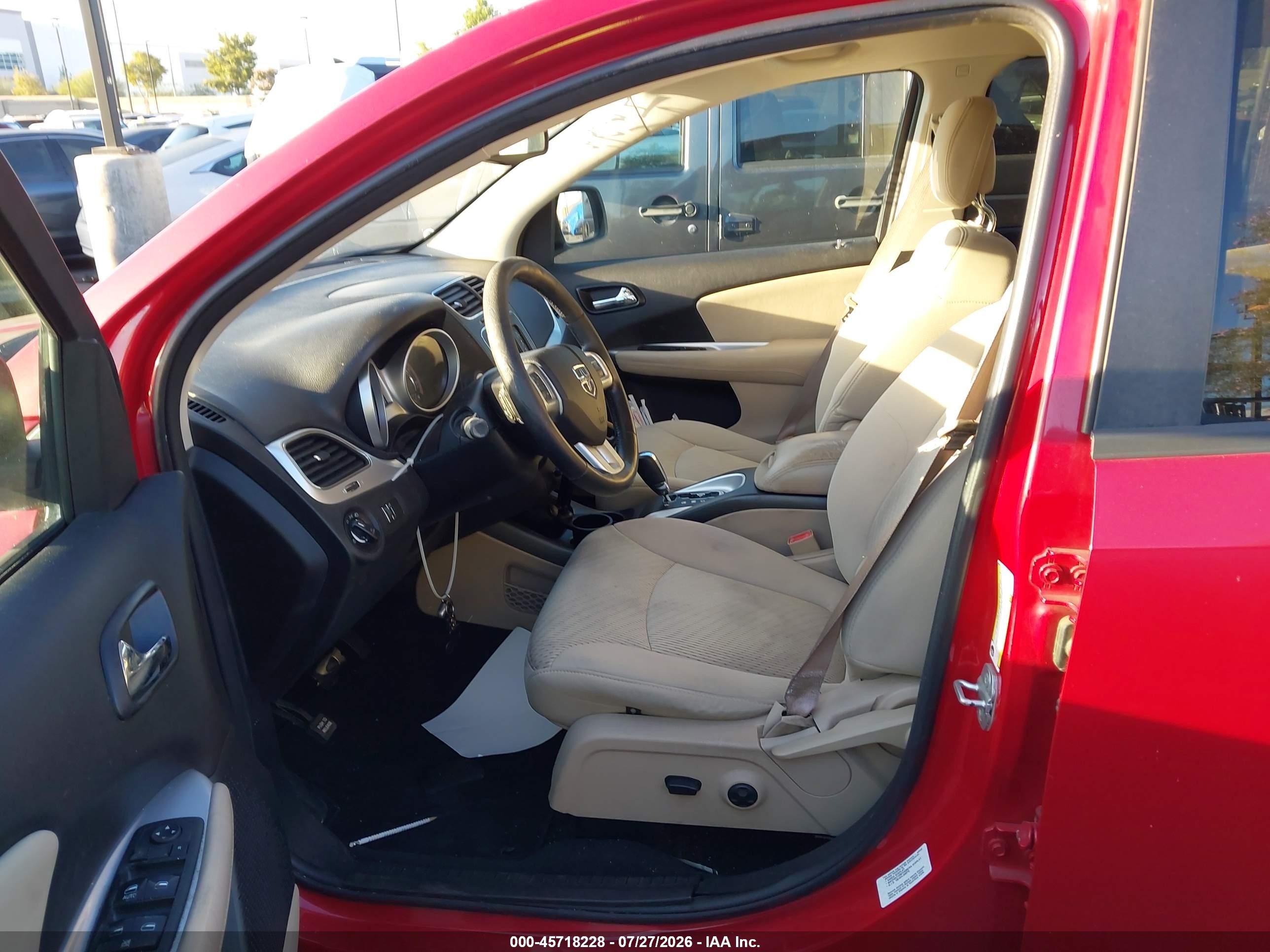 2013 Dodge Journey Sxt Red vin: 3C4PDCBG3DT503366