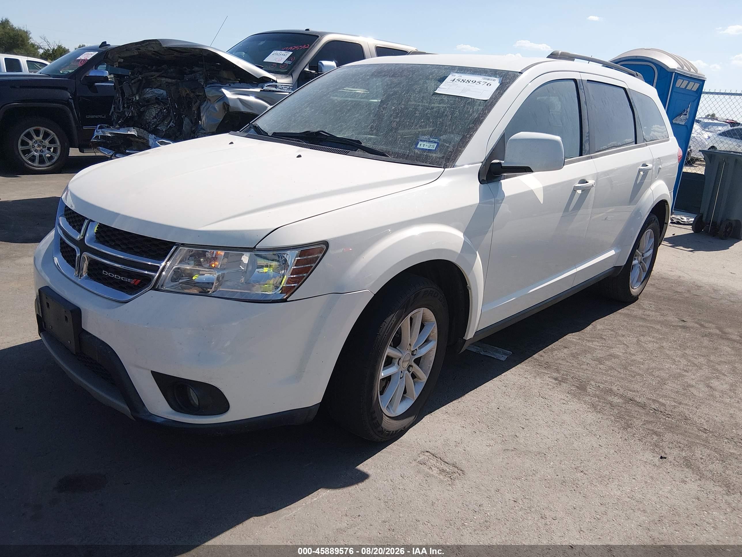 2013 Dodge Journey Sxt White vin: 3C4PDCBG3DT541163