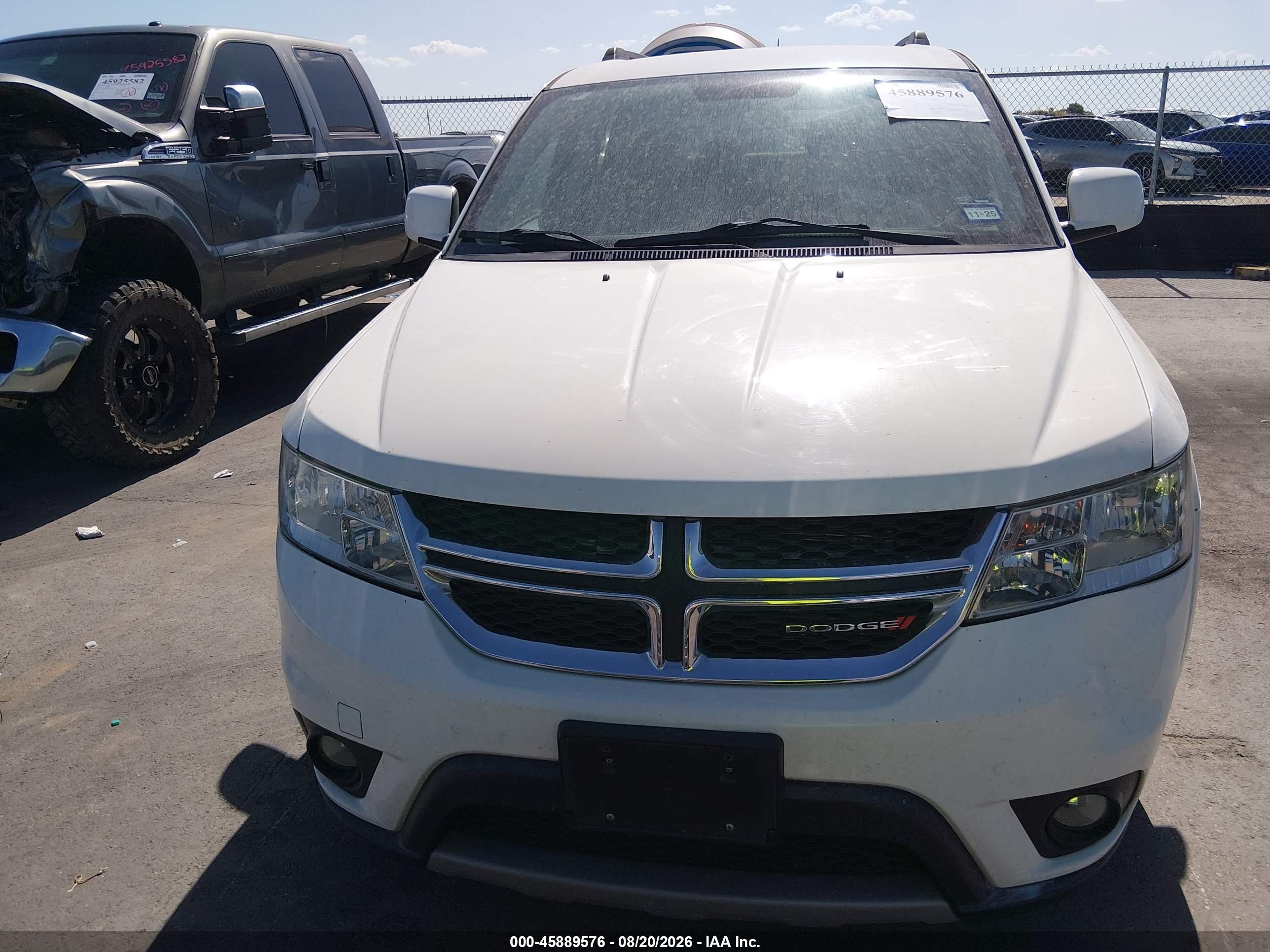 2013 Dodge Journey Sxt White vin: 3C4PDCBG3DT541163