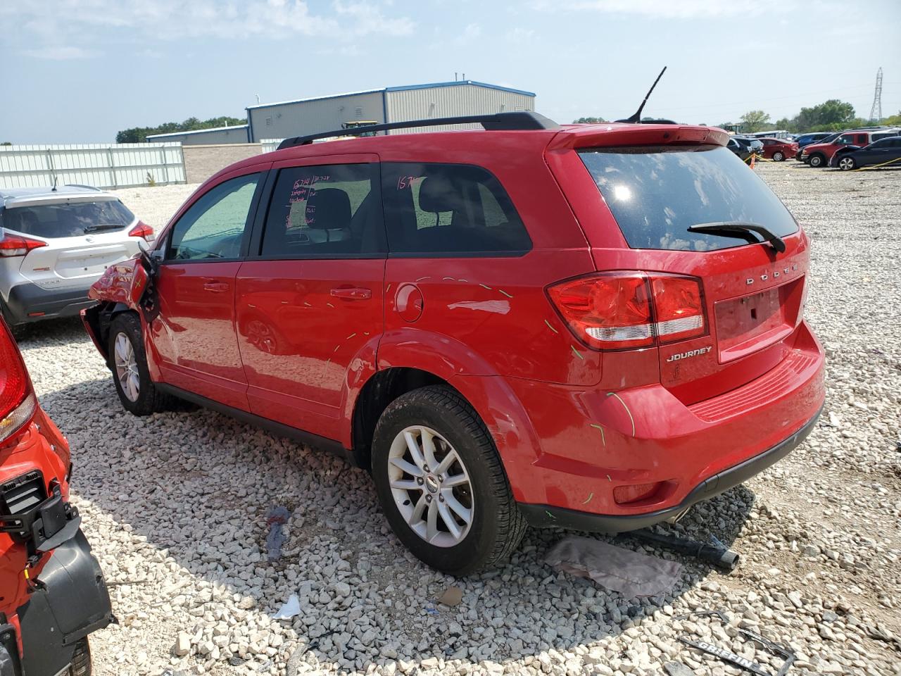 2013 Dodge Journey Sxt Red vin: 3C4PDCBG3DT564975