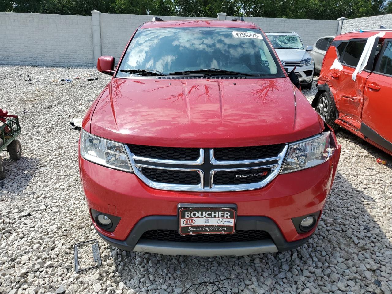 2013 Dodge Journey Sxt Red vin: 3C4PDCBG3DT564975