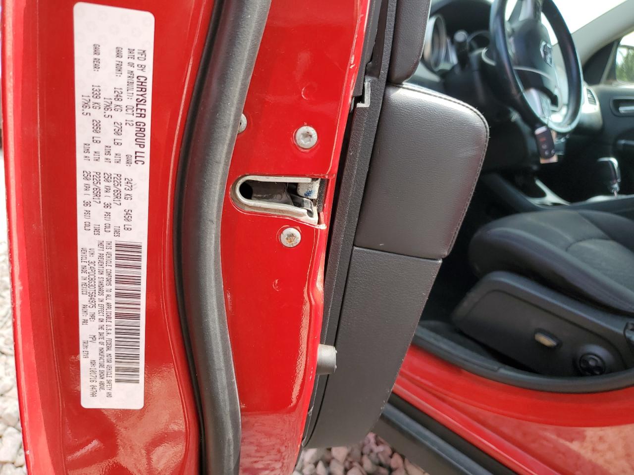 2013 Dodge Journey Sxt Red vin: 3C4PDCBG3DT564975