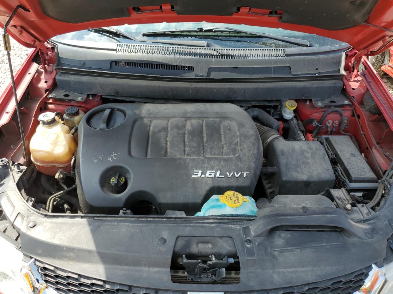 2013 Dodge Journey Sxt Red vin: 3C4PDCBG3DT564975