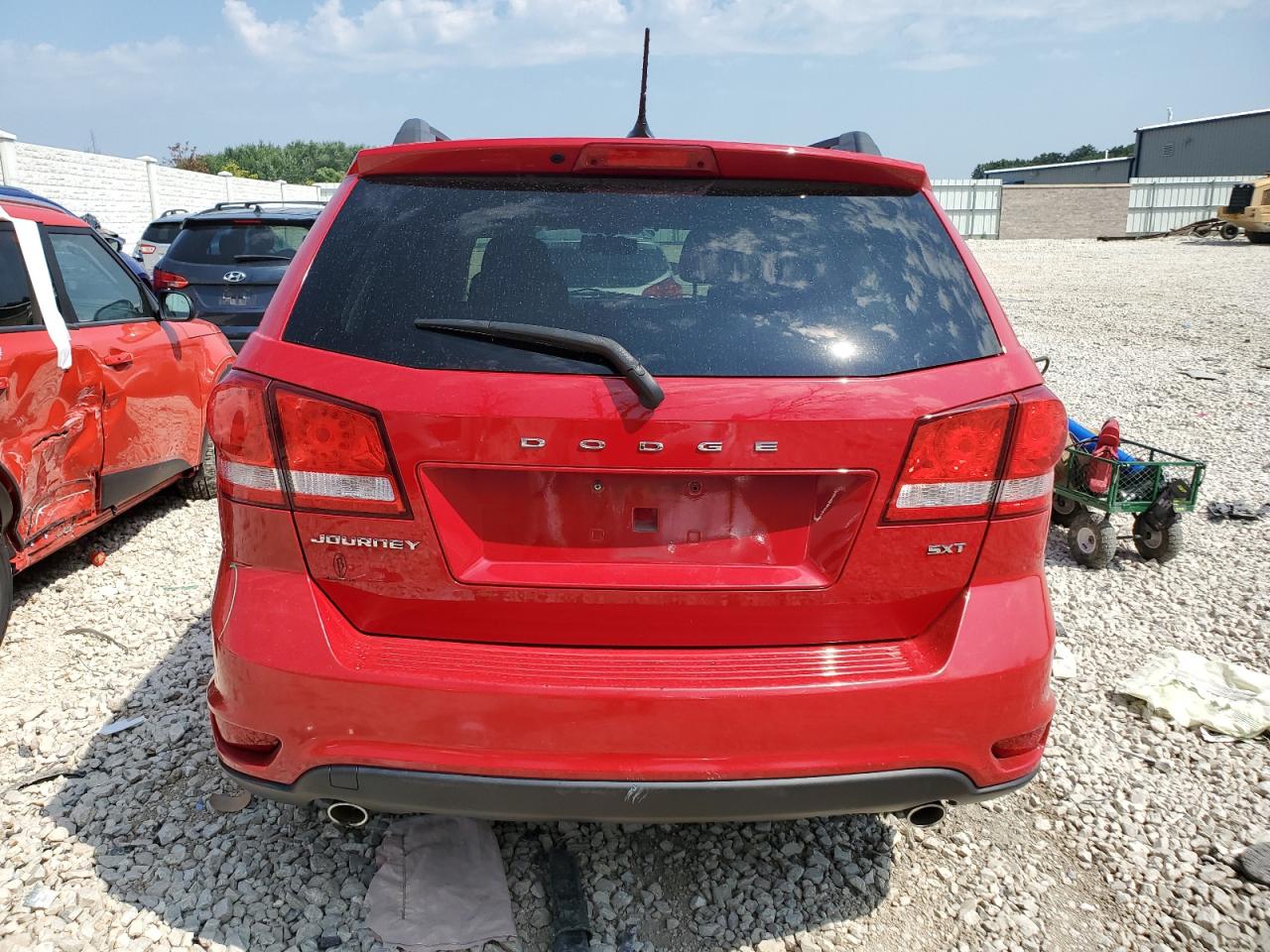 2013 Dodge Journey Sxt Red vin: 3C4PDCBG3DT564975