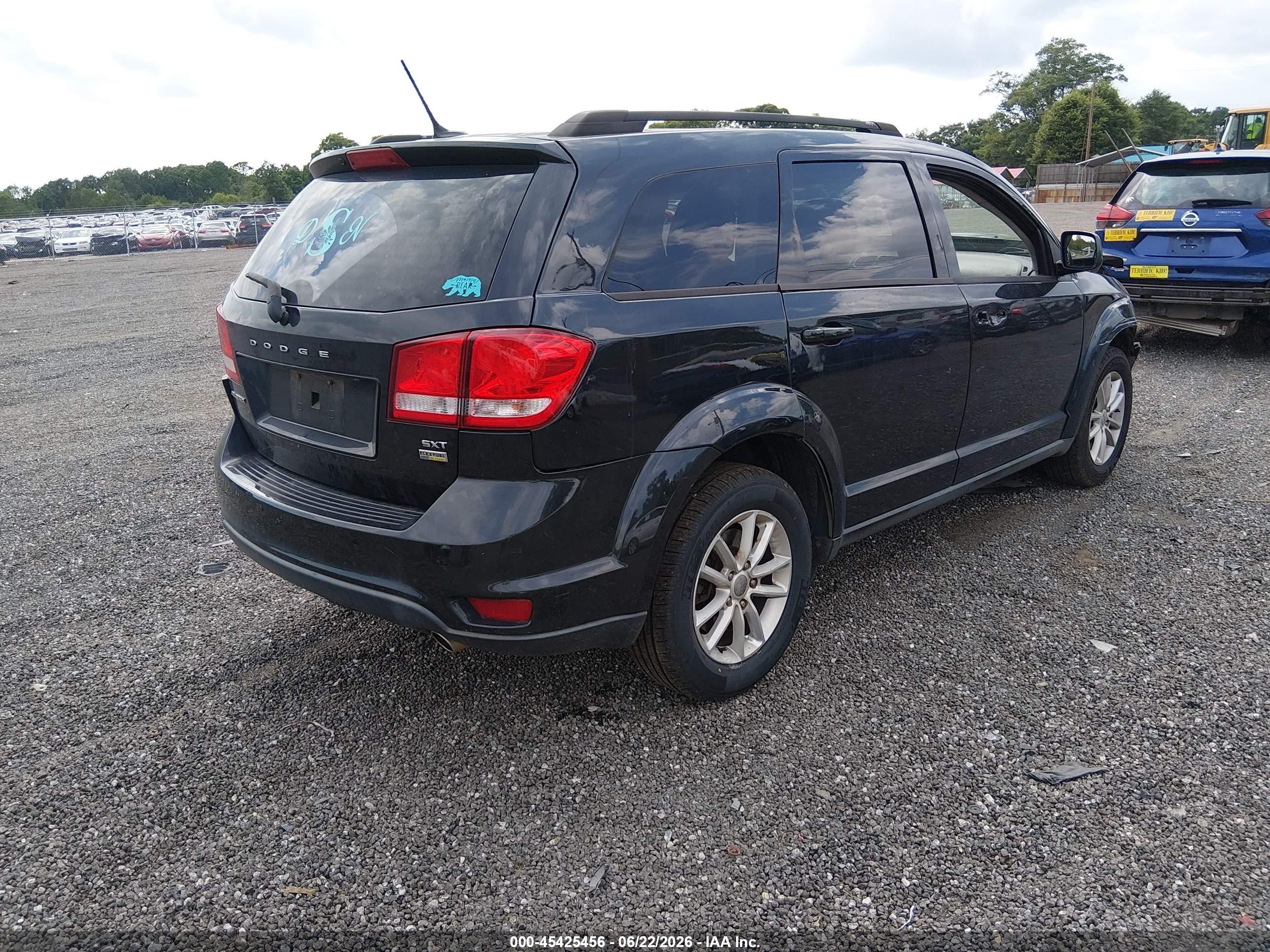 2013 Dodge Journey Sxt Black vin: 3C4PDCBG3DT637326