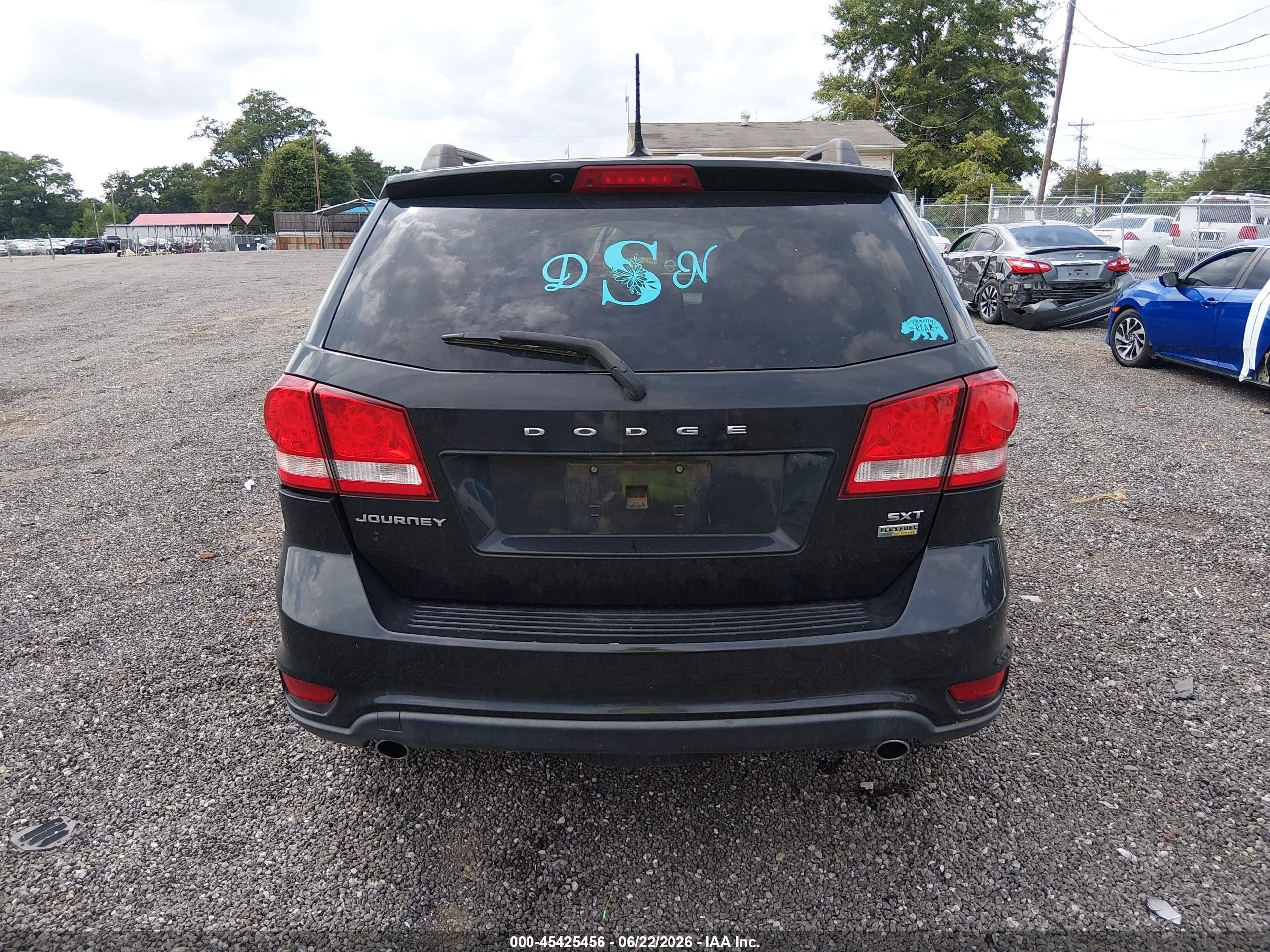 2013 Dodge Journey Sxt Black vin: 3C4PDCBG3DT637326
