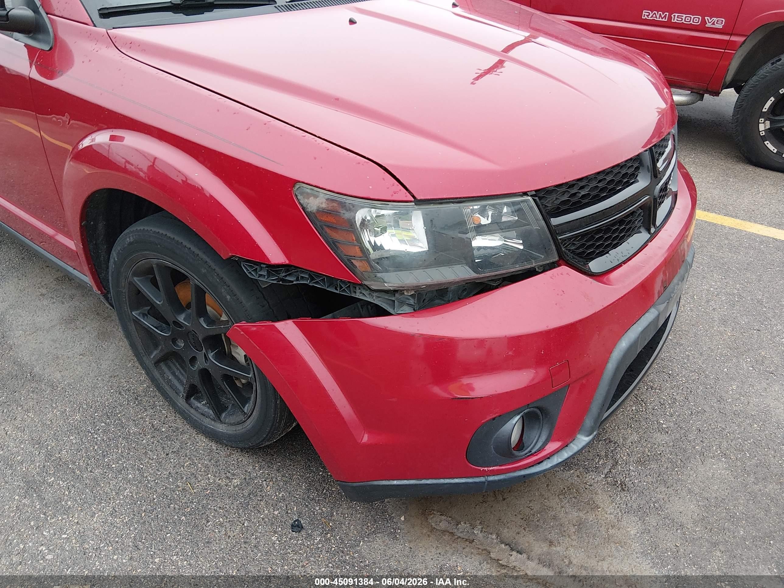 2013 Dodge Journey Sxt Red vin: 3C4PDCBG3DT695534
