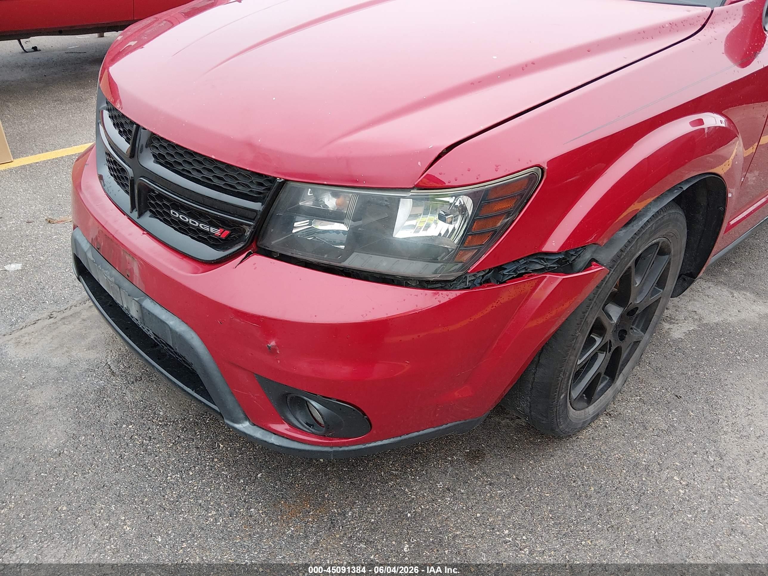 2013 Dodge Journey Sxt Red vin: 3C4PDCBG3DT695534