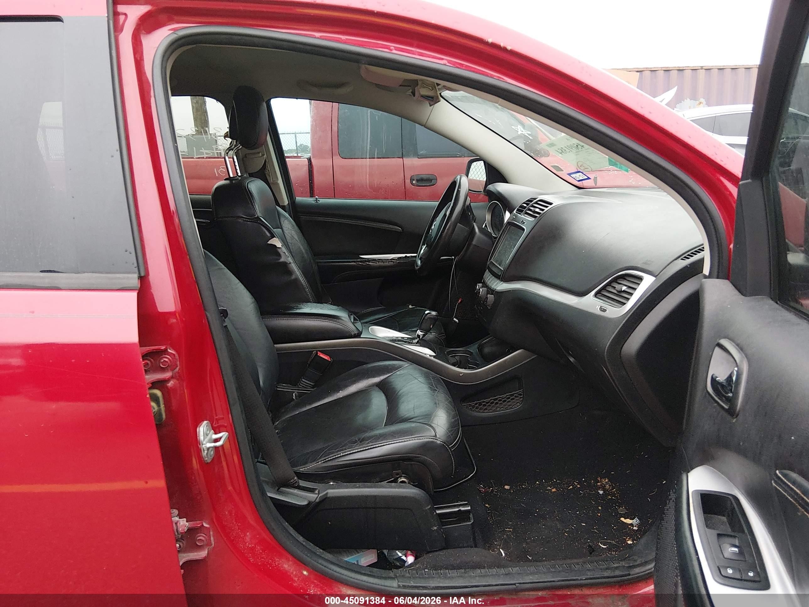 2013 Dodge Journey Sxt Red vin: 3C4PDCBG3DT695534