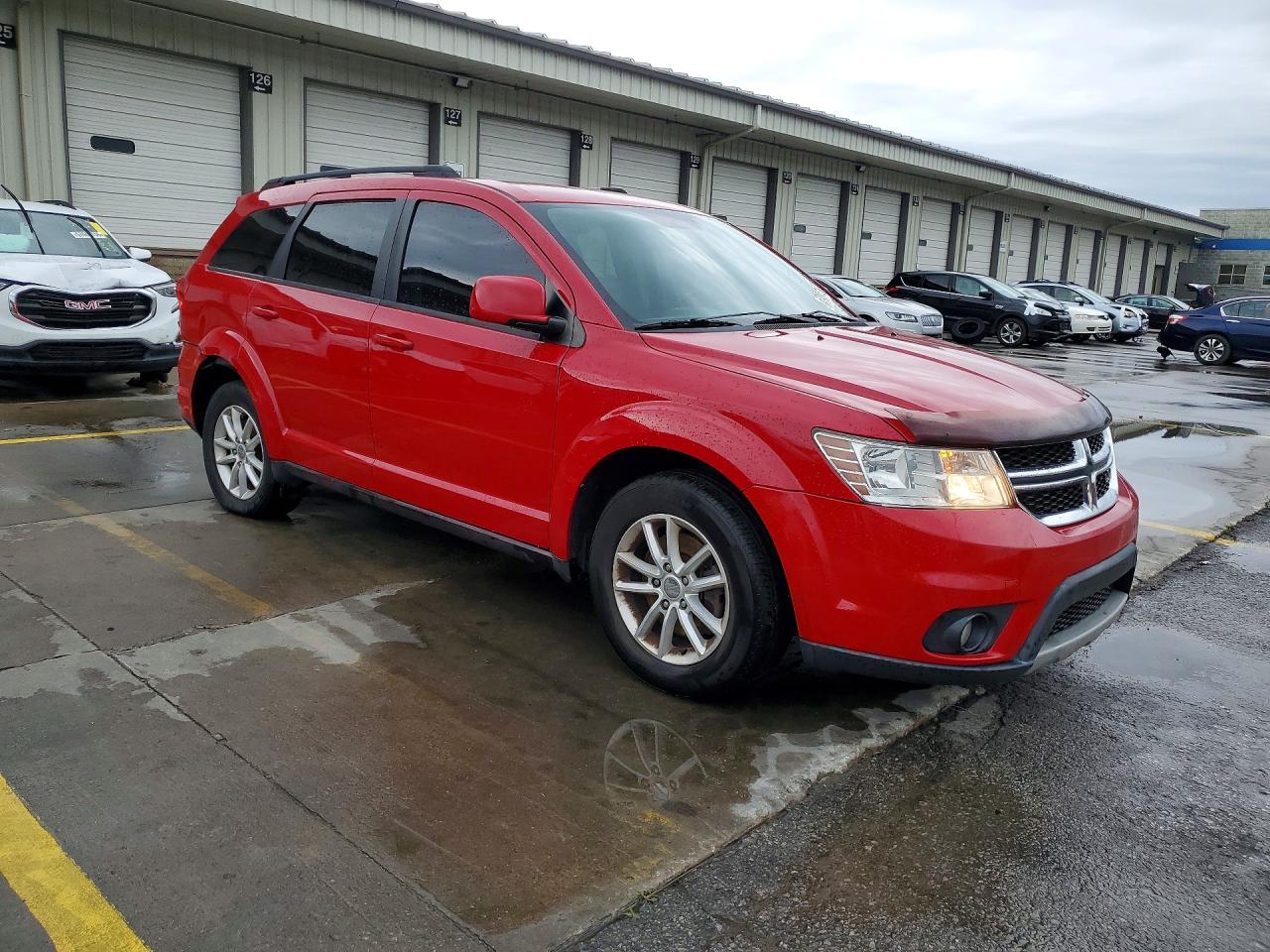 2013 Dodge Journey Sxt Red vin: 3C4PDCBG3DT701803