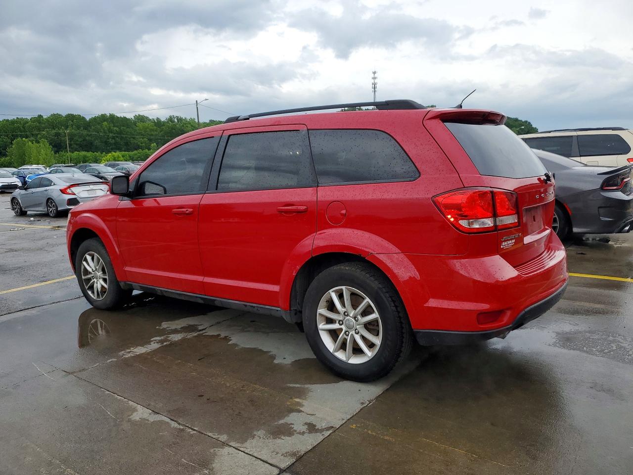 2013 Dodge Journey Sxt Red vin: 3C4PDCBG3DT701803