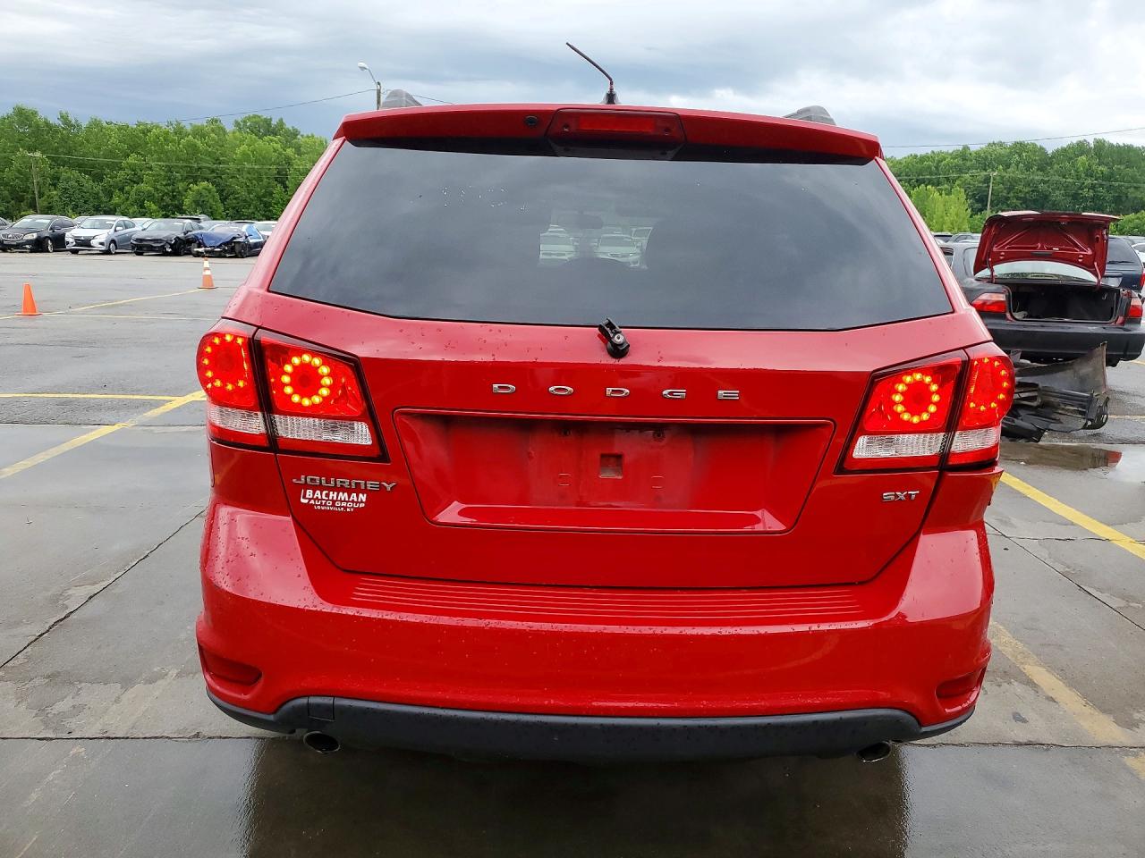 2013 Dodge Journey Sxt Red vin: 3C4PDCBG3DT701803