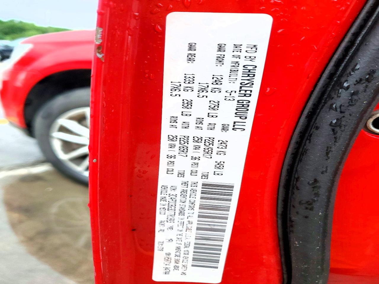 2013 Dodge Journey Sxt Red vin: 3C4PDCBG3DT701803